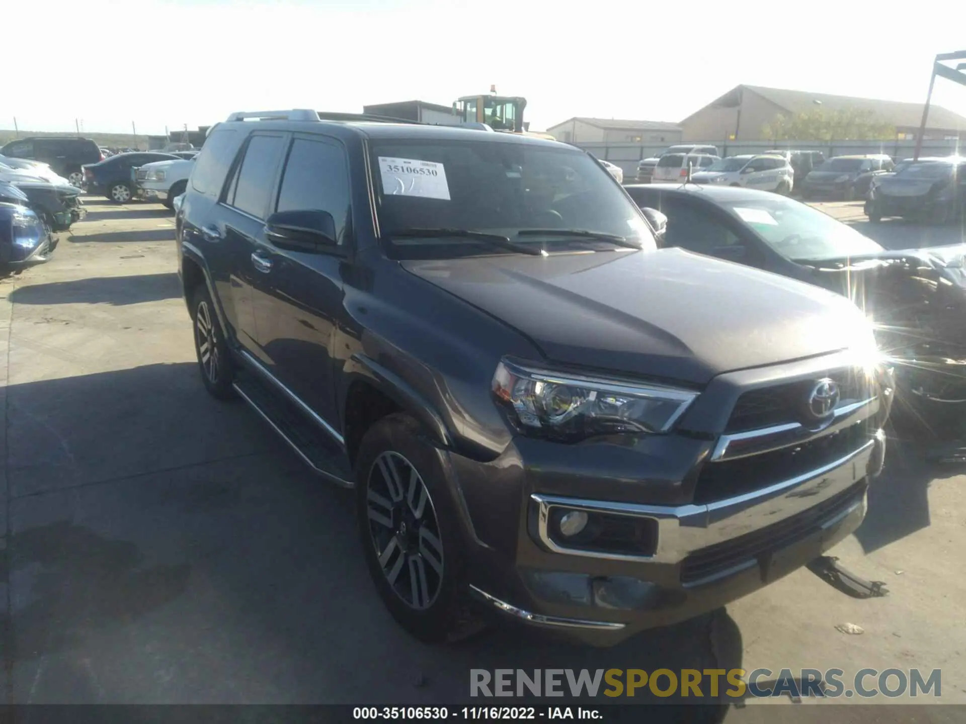 1 Photograph of a damaged car JTEBU5JR9K5640815 TOYOTA 4RUNNER 2019