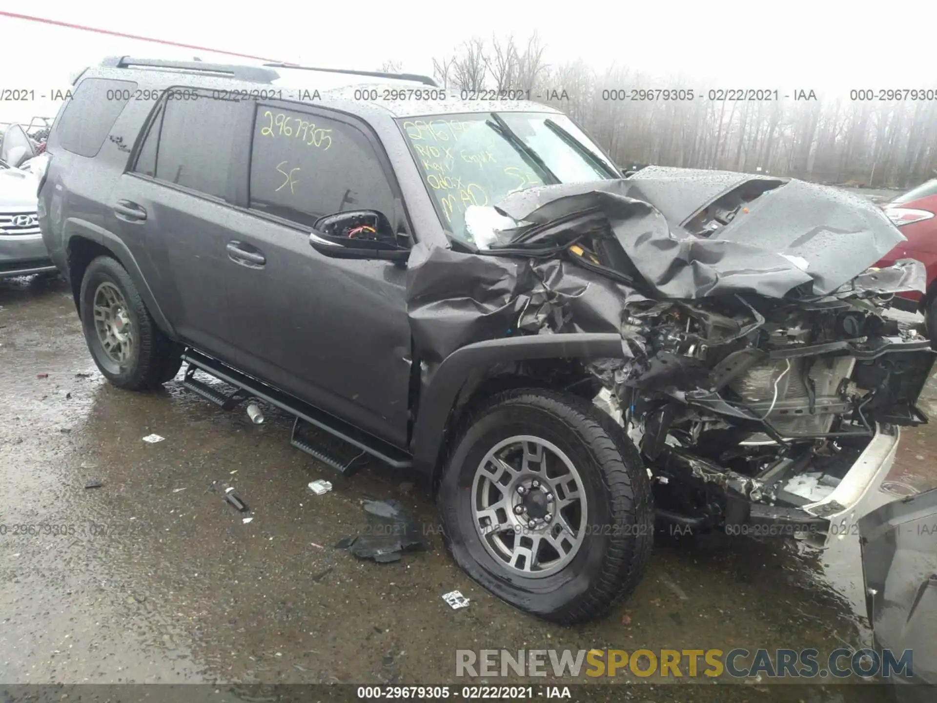 1 Photograph of a damaged car JTEBU5JR9K5643388 TOYOTA 4RUNNER 2019