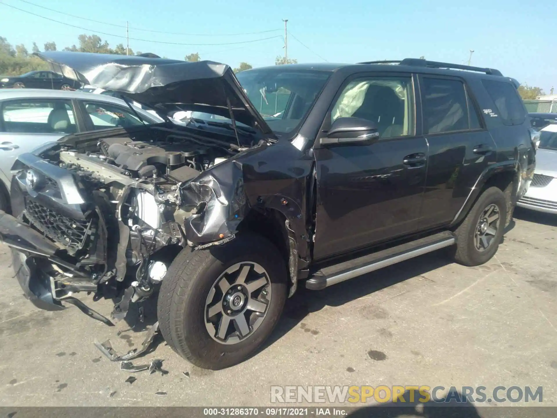 2 Photograph of a damaged car JTEBU5JR9K5645576 TOYOTA 4RUNNER 2019