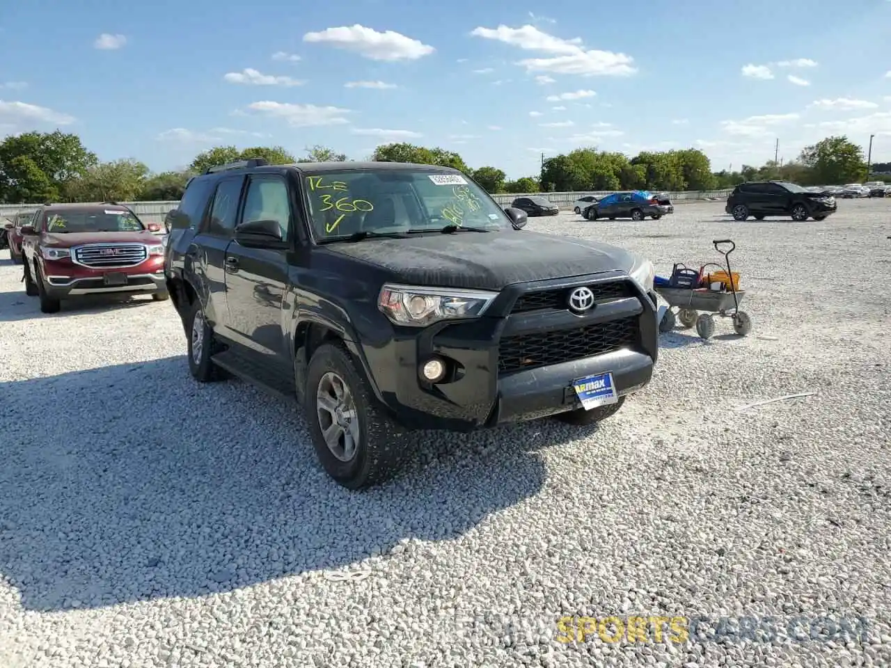 1 Photograph of a damaged car JTEBU5JR9K5656433 TOYOTA 4RUNNER 2019