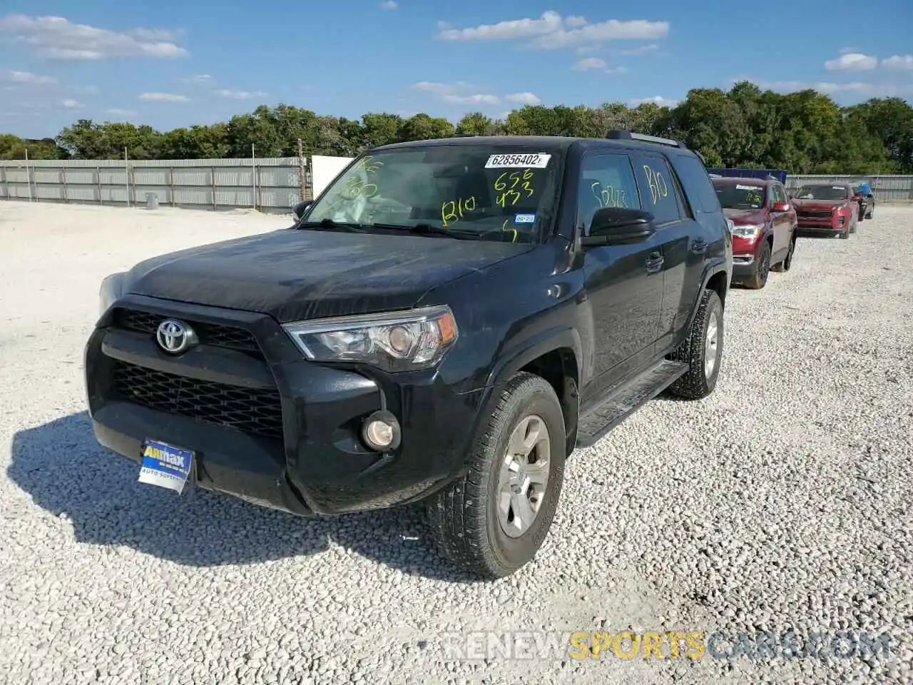 2 Photograph of a damaged car JTEBU5JR9K5656433 TOYOTA 4RUNNER 2019