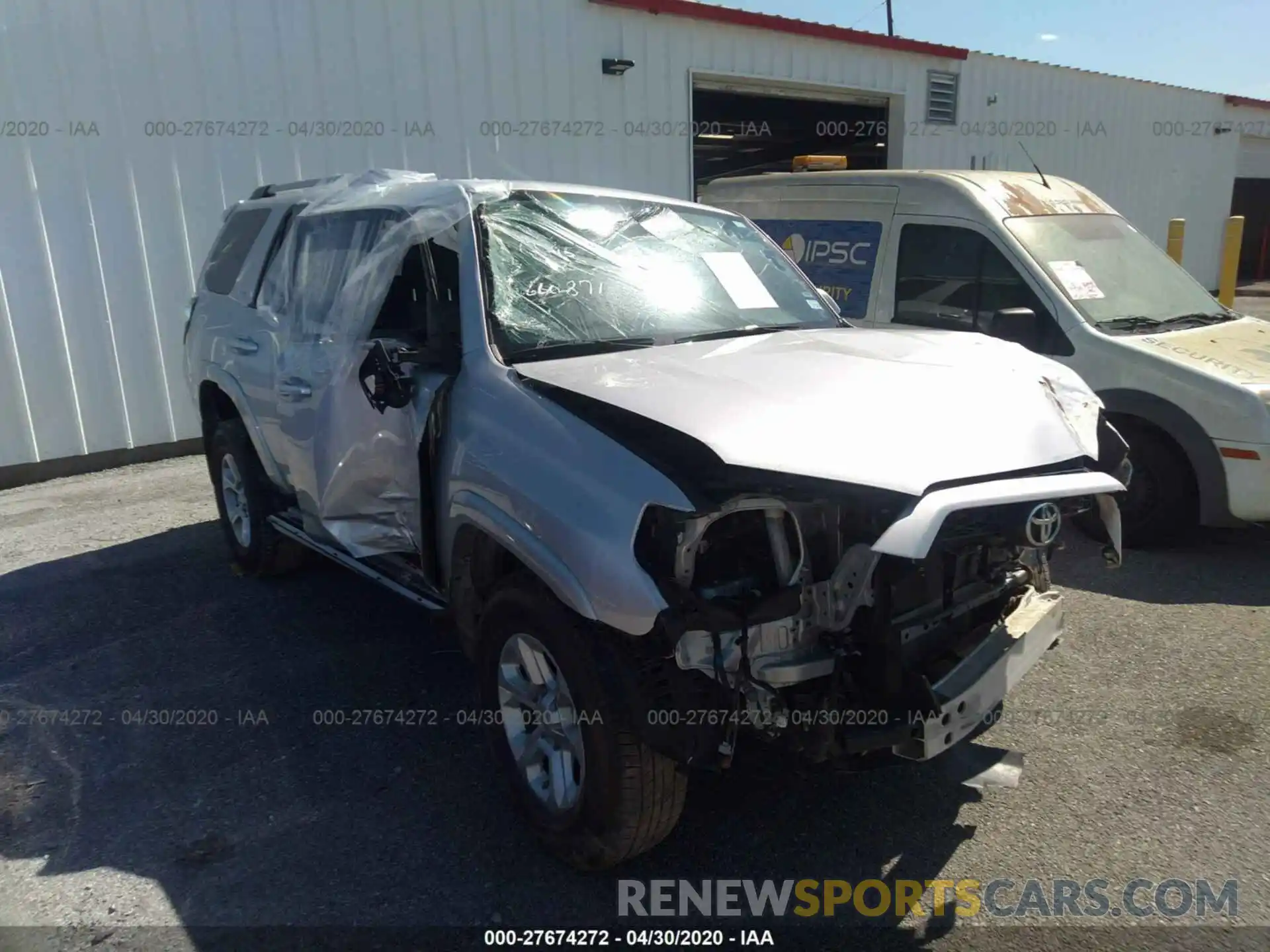 1 Photograph of a damaged car JTEBU5JR9K5660871 TOYOTA 4RUNNER 2019