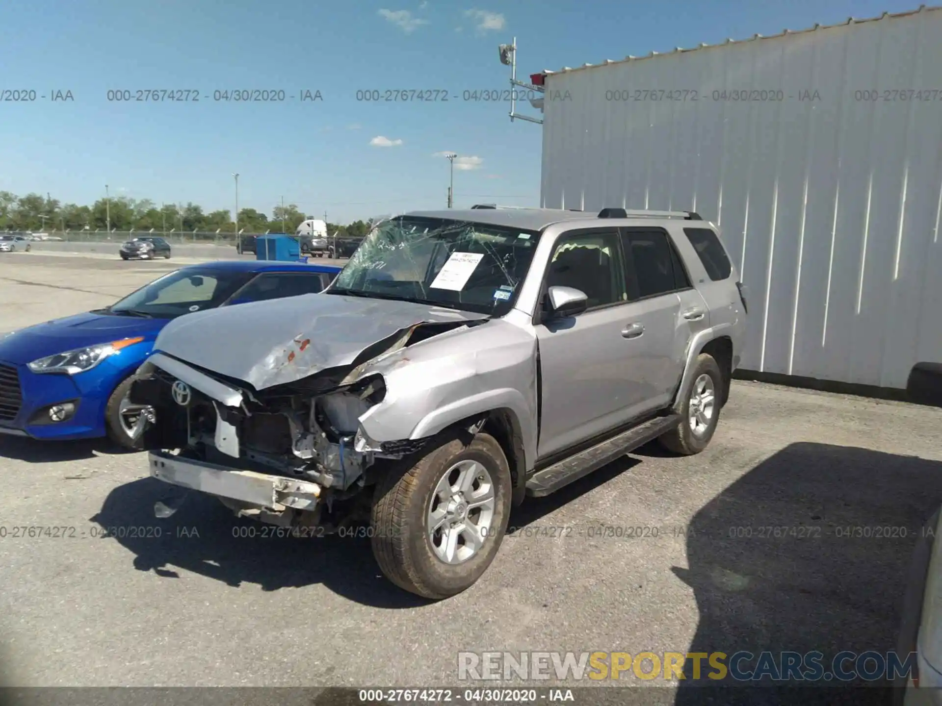 2 Photograph of a damaged car JTEBU5JR9K5660871 TOYOTA 4RUNNER 2019