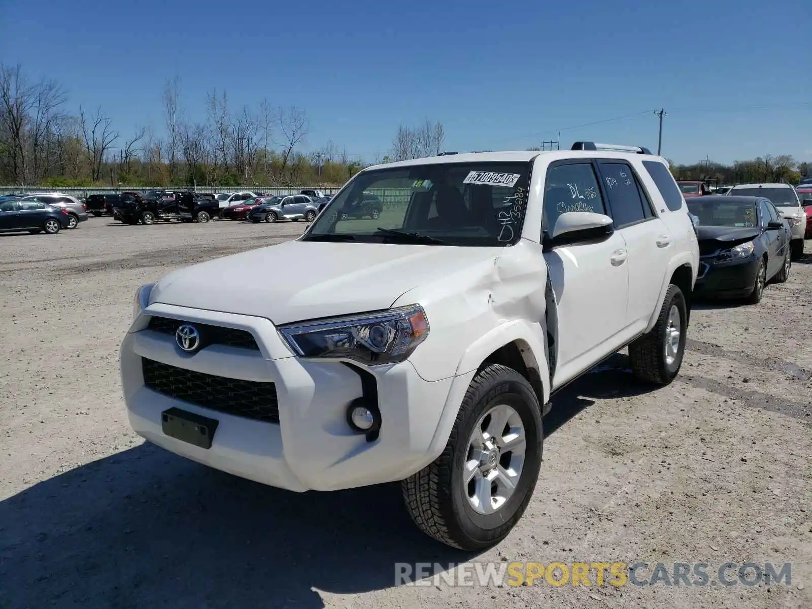 2 Photograph of a damaged car JTEBU5JR9K5671952 TOYOTA 4RUNNER 2019