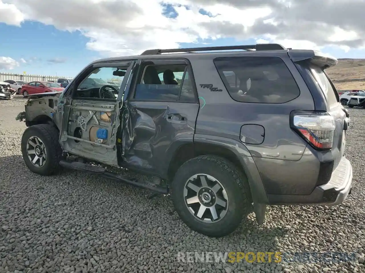 2 Photograph of a damaged car JTEBU5JR9K5687195 TOYOTA 4RUNNER 2019