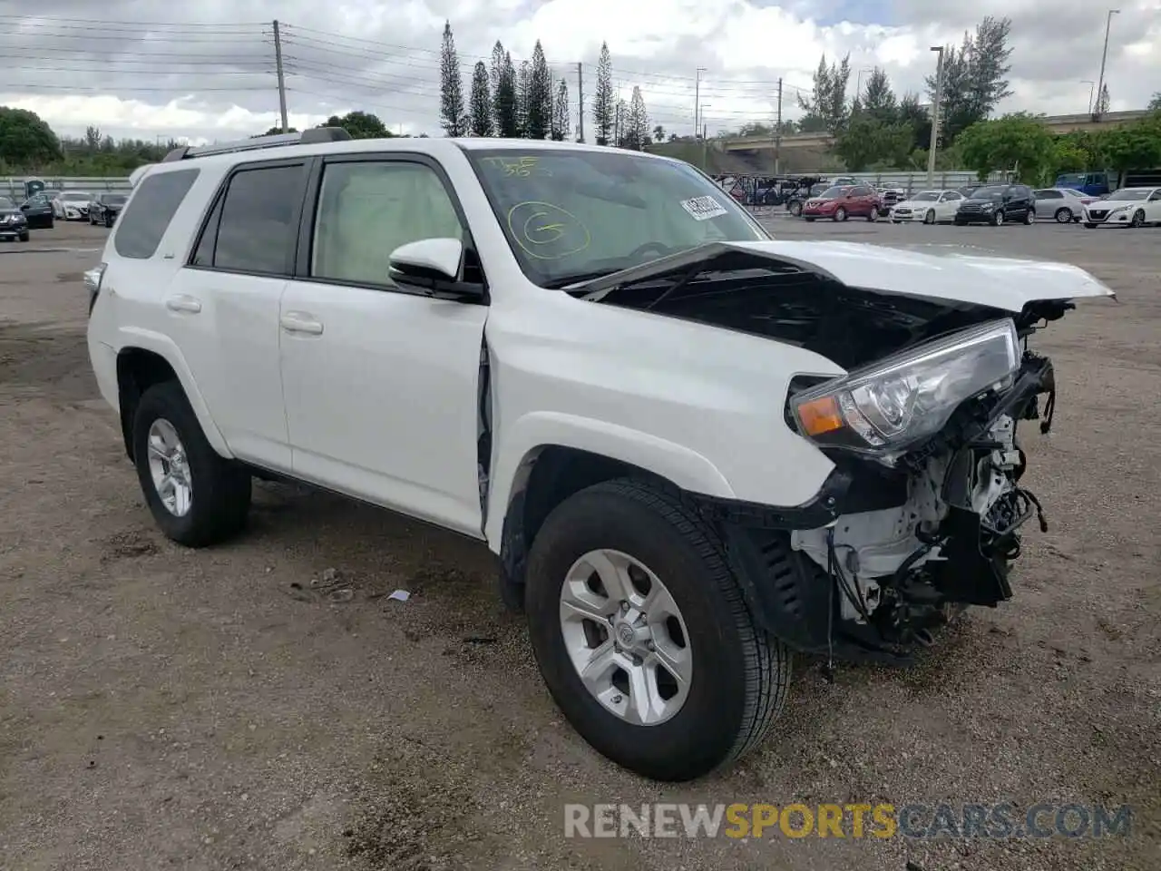 1 Photograph of a damaged car JTEBU5JR9K5689108 TOYOTA 4RUNNER 2019