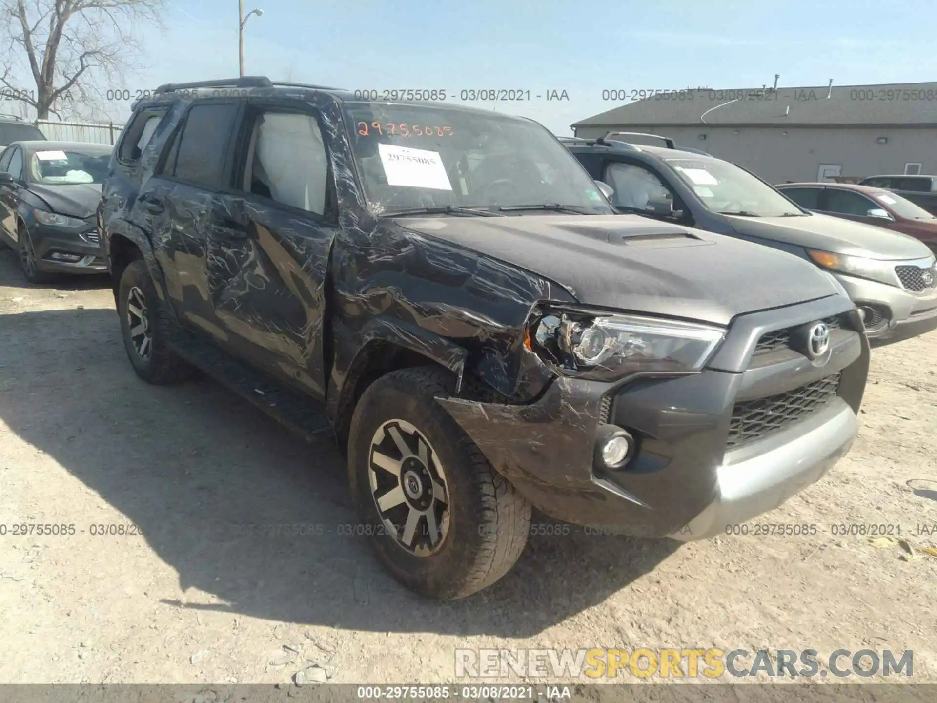 1 Photograph of a damaged car JTEBU5JR9K5708028 TOYOTA 4RUNNER 2019