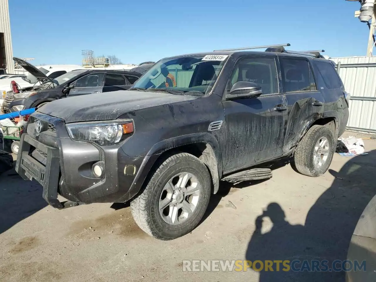 1 Photograph of a damaged car JTEBU5JR9K5729705 TOYOTA 4RUNNER 2019