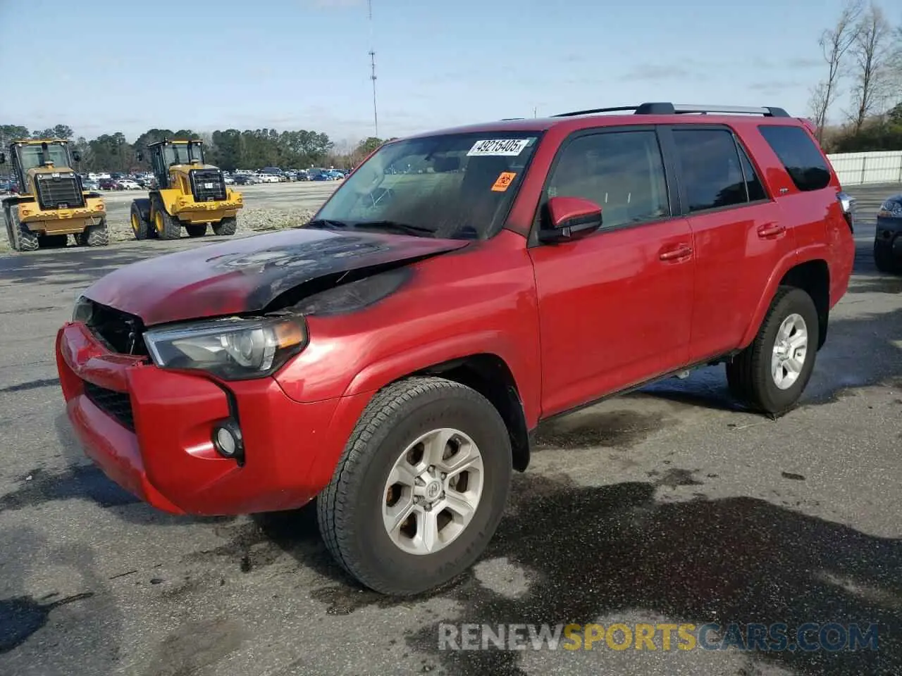 1 Photograph of a damaged car JTEBU5JRXK5613395 TOYOTA 4RUNNER 2019