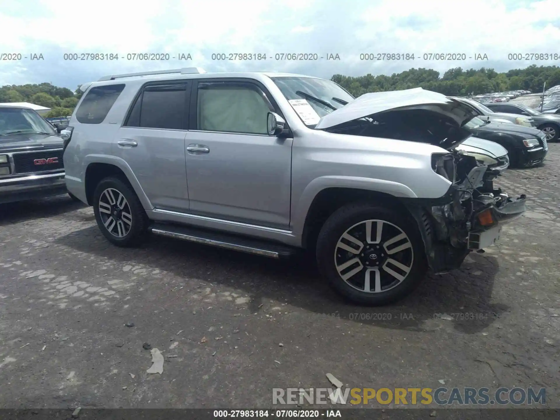 1 Photograph of a damaged car JTEBU5JRXK5617009 TOYOTA 4RUNNER 2019