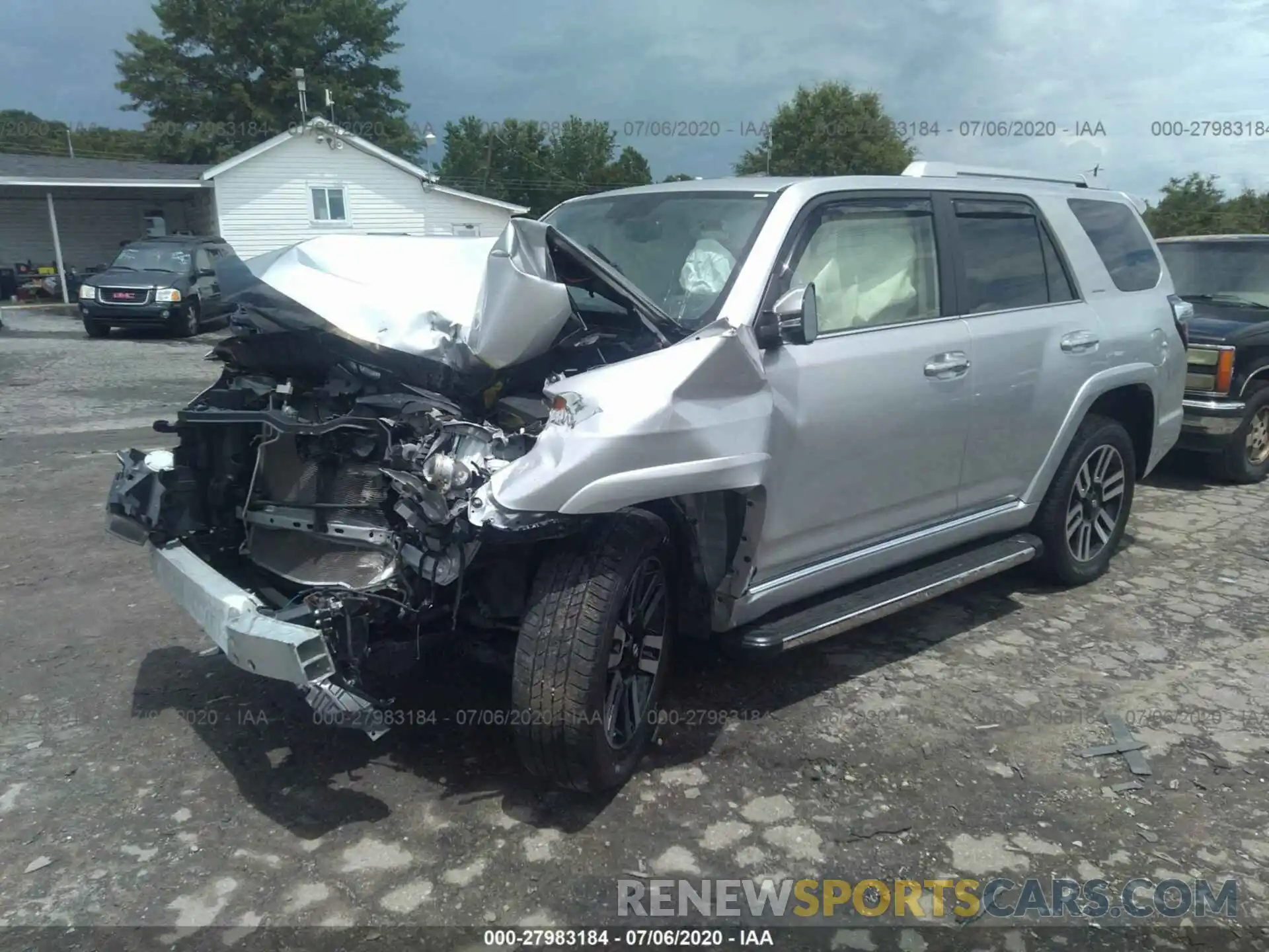 2 Photograph of a damaged car JTEBU5JRXK5617009 TOYOTA 4RUNNER 2019