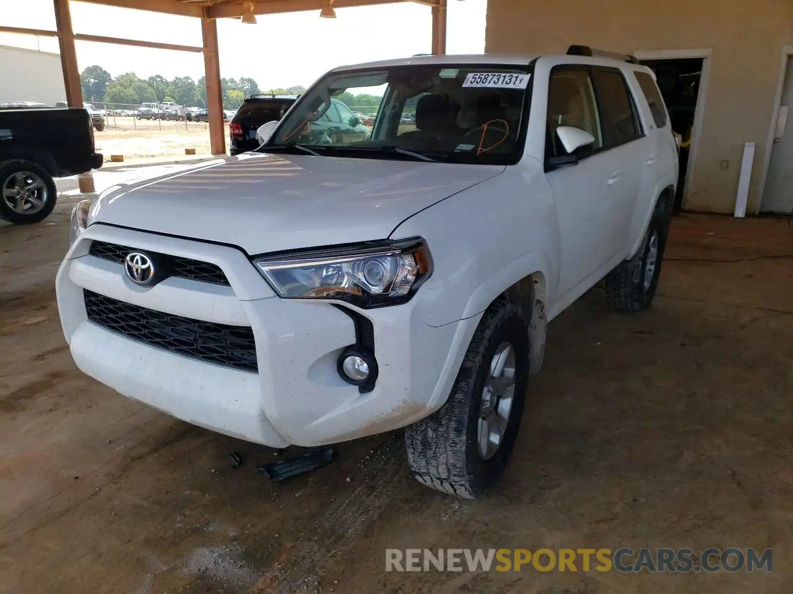 2 Photograph of a damaged car JTEBU5JRXK5639091 TOYOTA 4RUNNER 2019