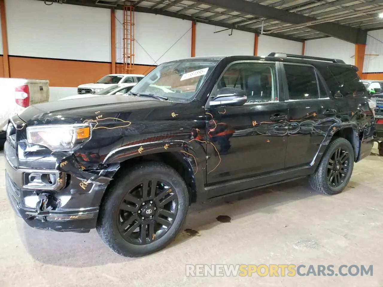 1 Photograph of a damaged car JTEBU5JRXK5642962 TOYOTA 4RUNNER 2019