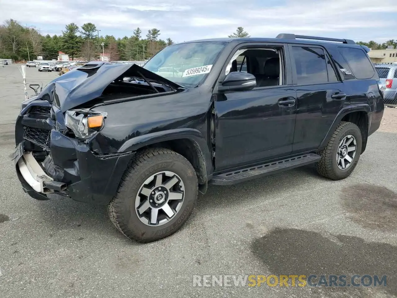 1 Photograph of a damaged car JTEBU5JRXK5643299 TOYOTA 4RUNNER 2019