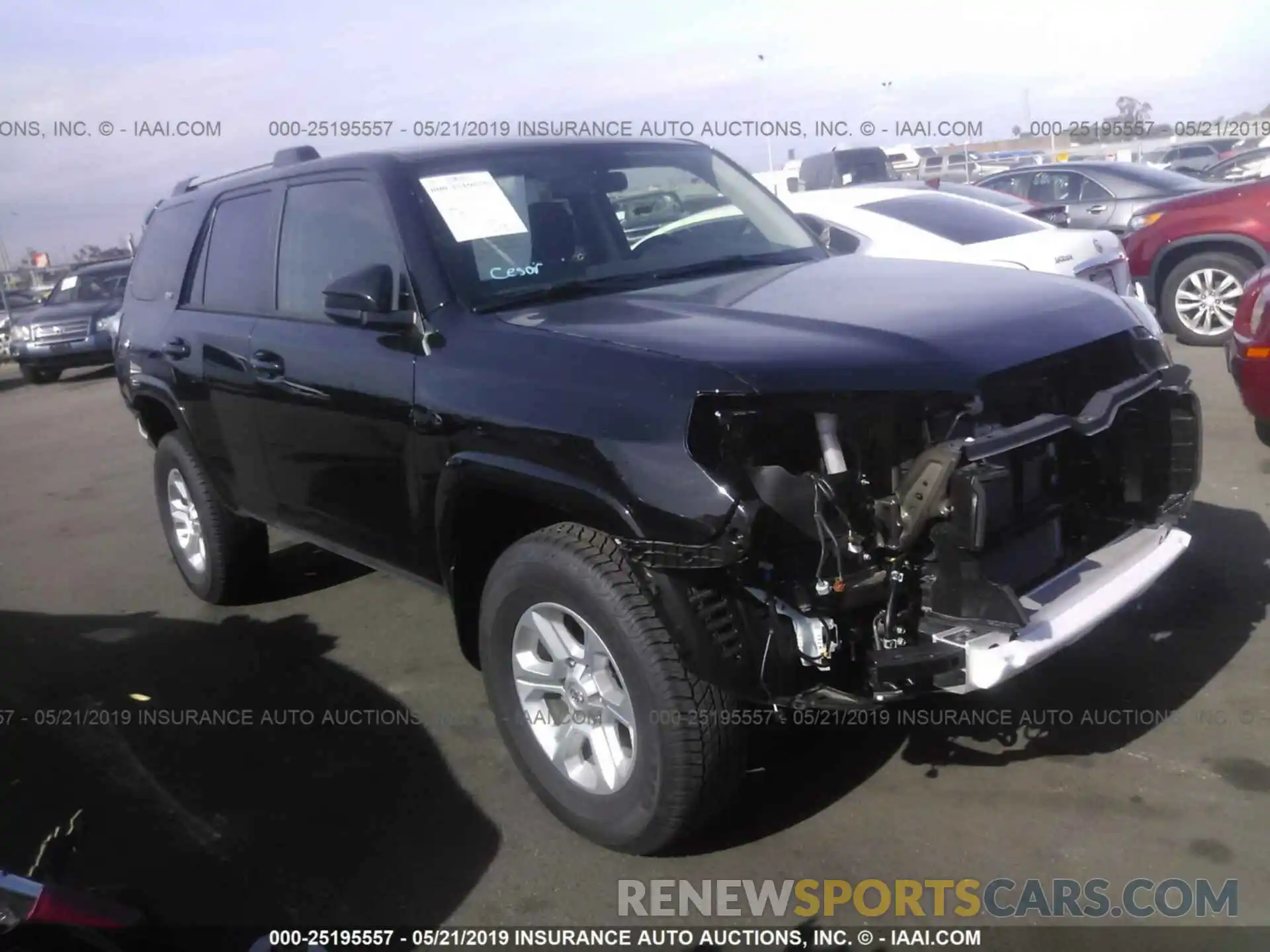 1 Photograph of a damaged car JTEBU5JRXK5644937 TOYOTA 4RUNNER 2019