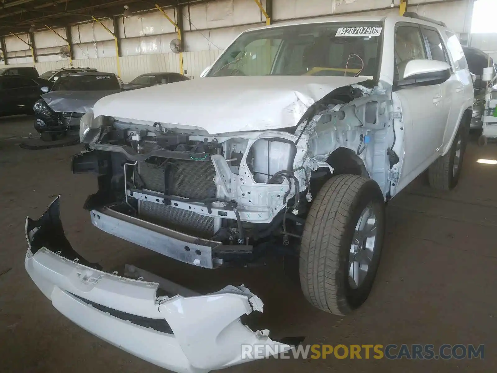 2 Photograph of a damaged car JTEBU5JRXK5657798 TOYOTA 4RUNNER 2019