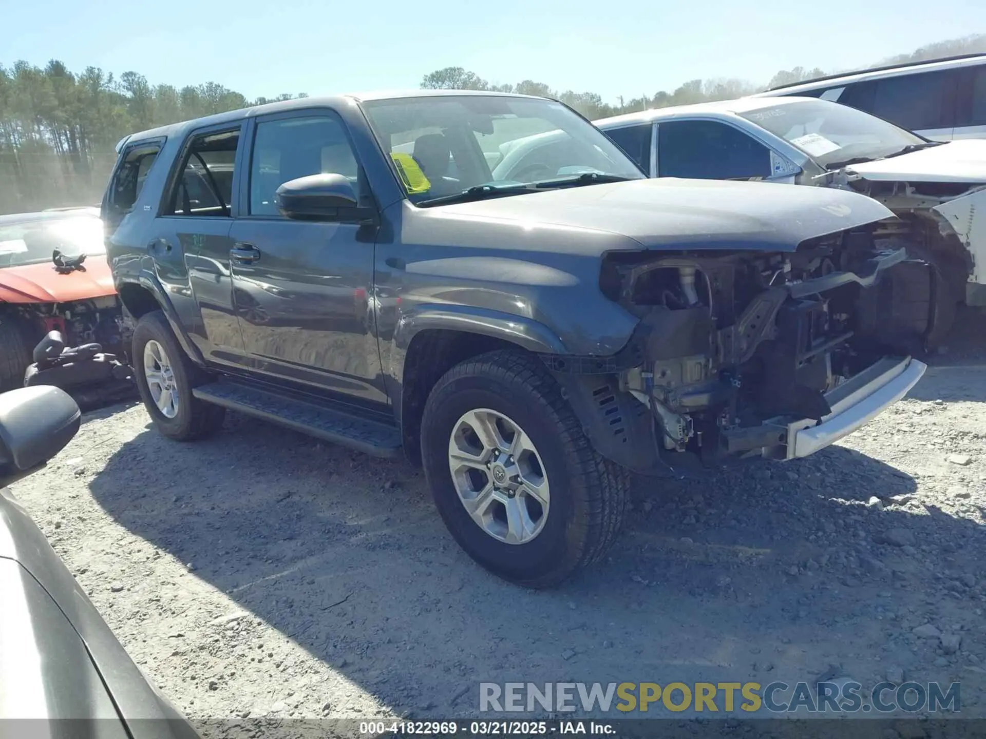 1 Photograph of a damaged car JTEBU5JRXK5664489 TOYOTA 4RUNNER 2019