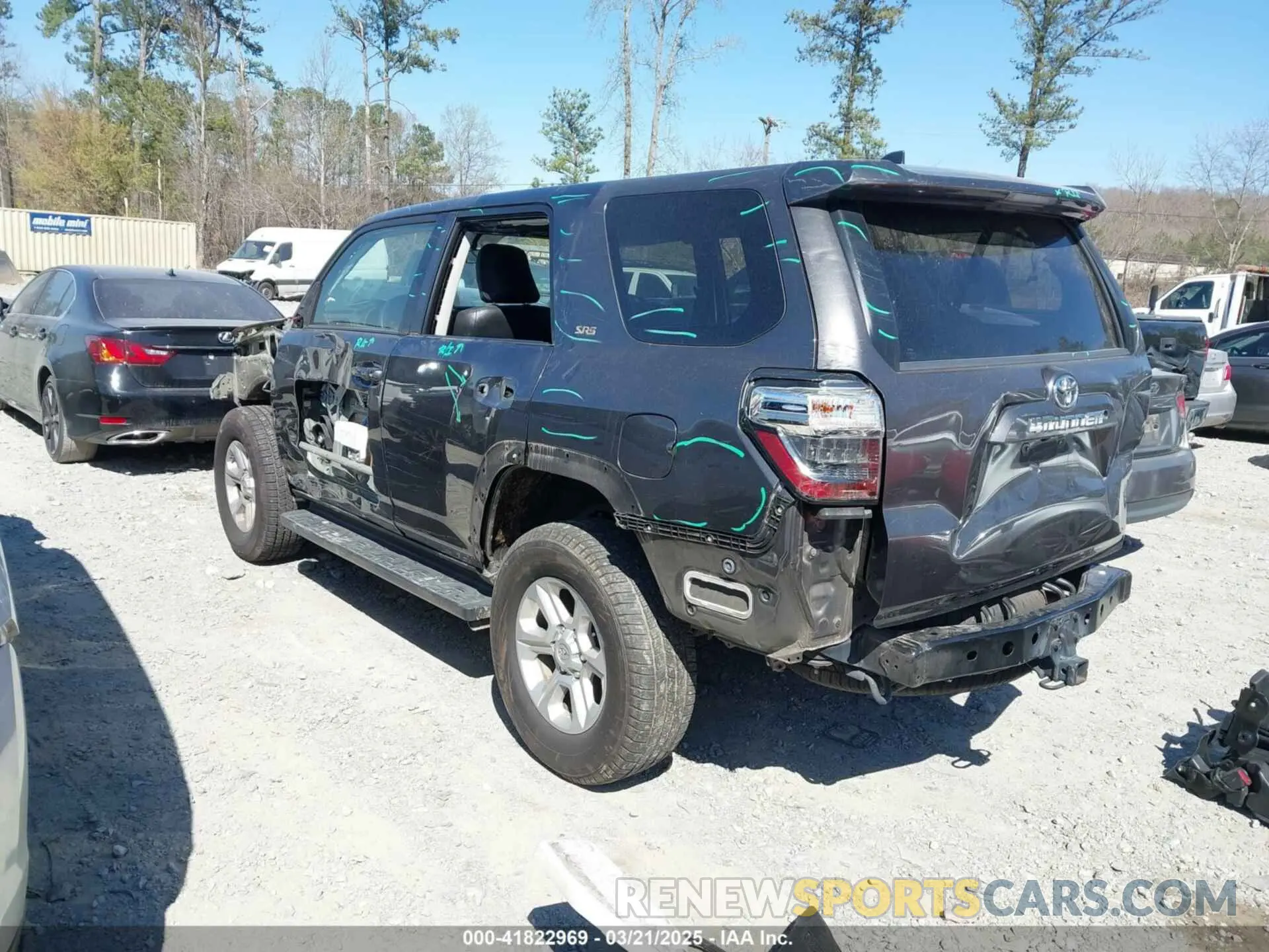 3 Photograph of a damaged car JTEBU5JRXK5664489 TOYOTA 4RUNNER 2019