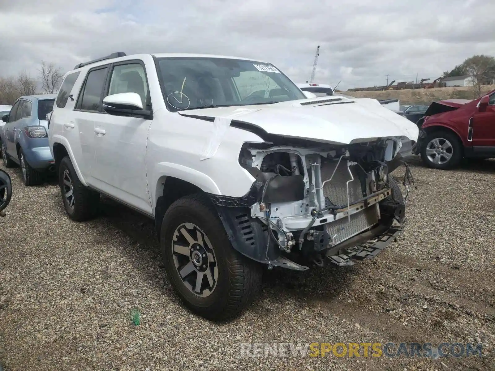 1 Photograph of a damaged car JTEBU5JRXK5685326 TOYOTA 4RUNNER 2019