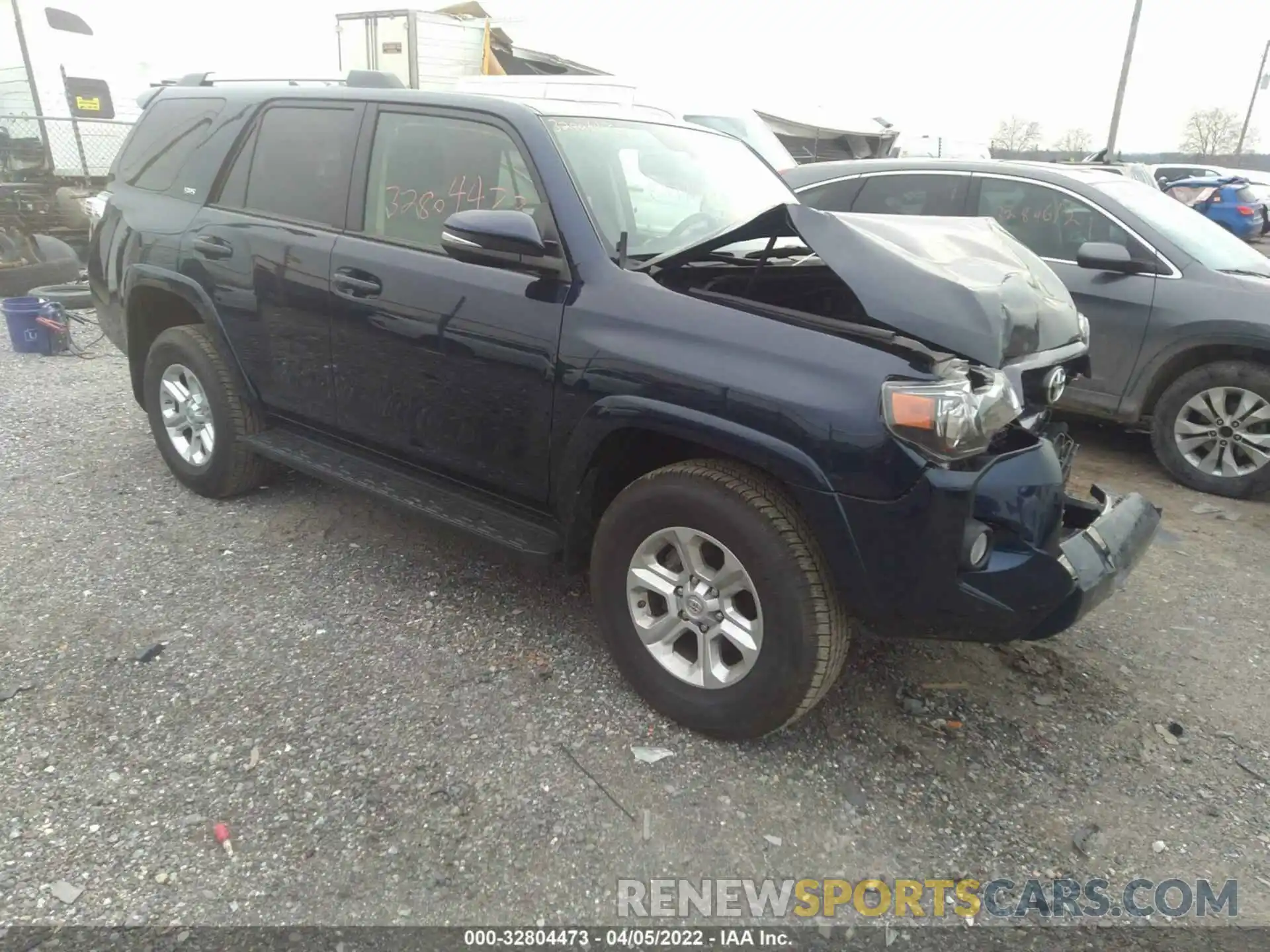 1 Photograph of a damaged car JTEBU5JRXK5687447 TOYOTA 4RUNNER 2019