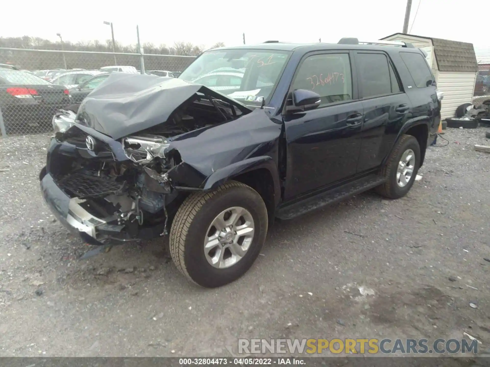 2 Photograph of a damaged car JTEBU5JRXK5687447 TOYOTA 4RUNNER 2019