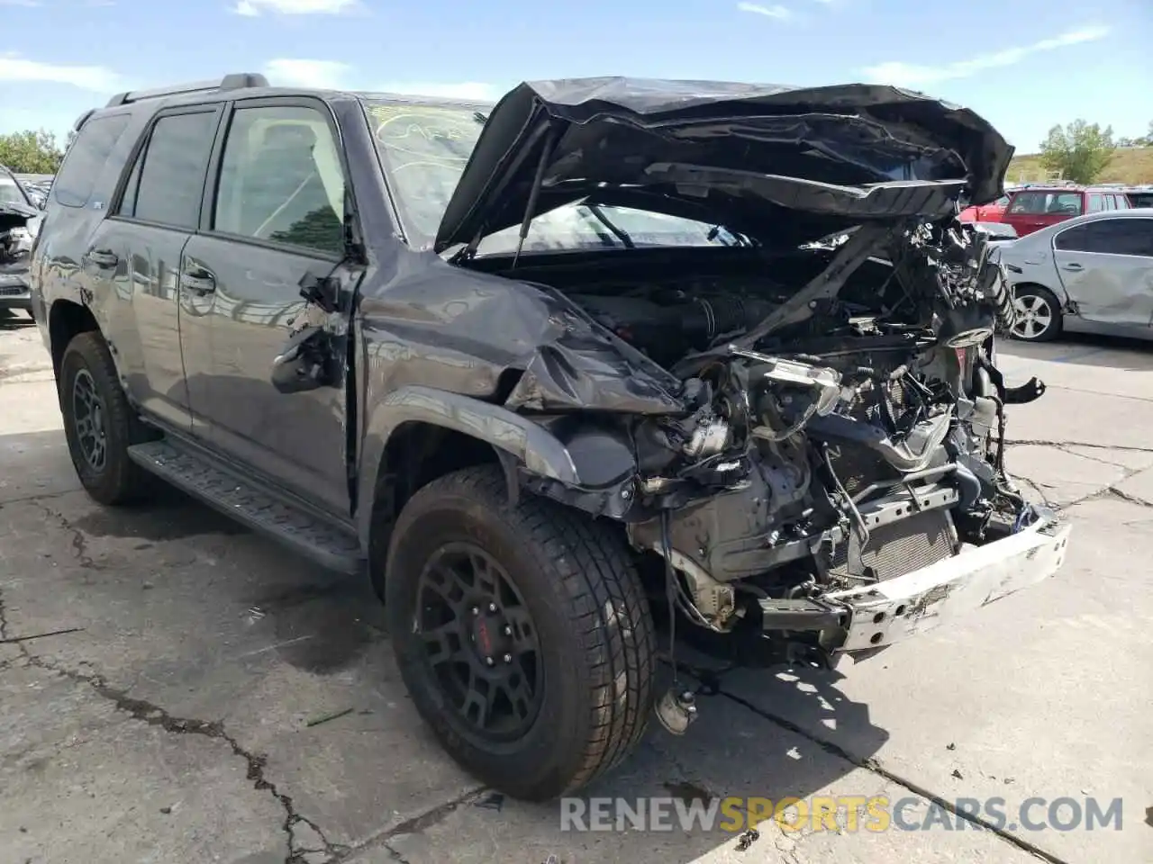 1 Photograph of a damaged car JTEBU5JRXK5701038 TOYOTA 4RUNNER 2019