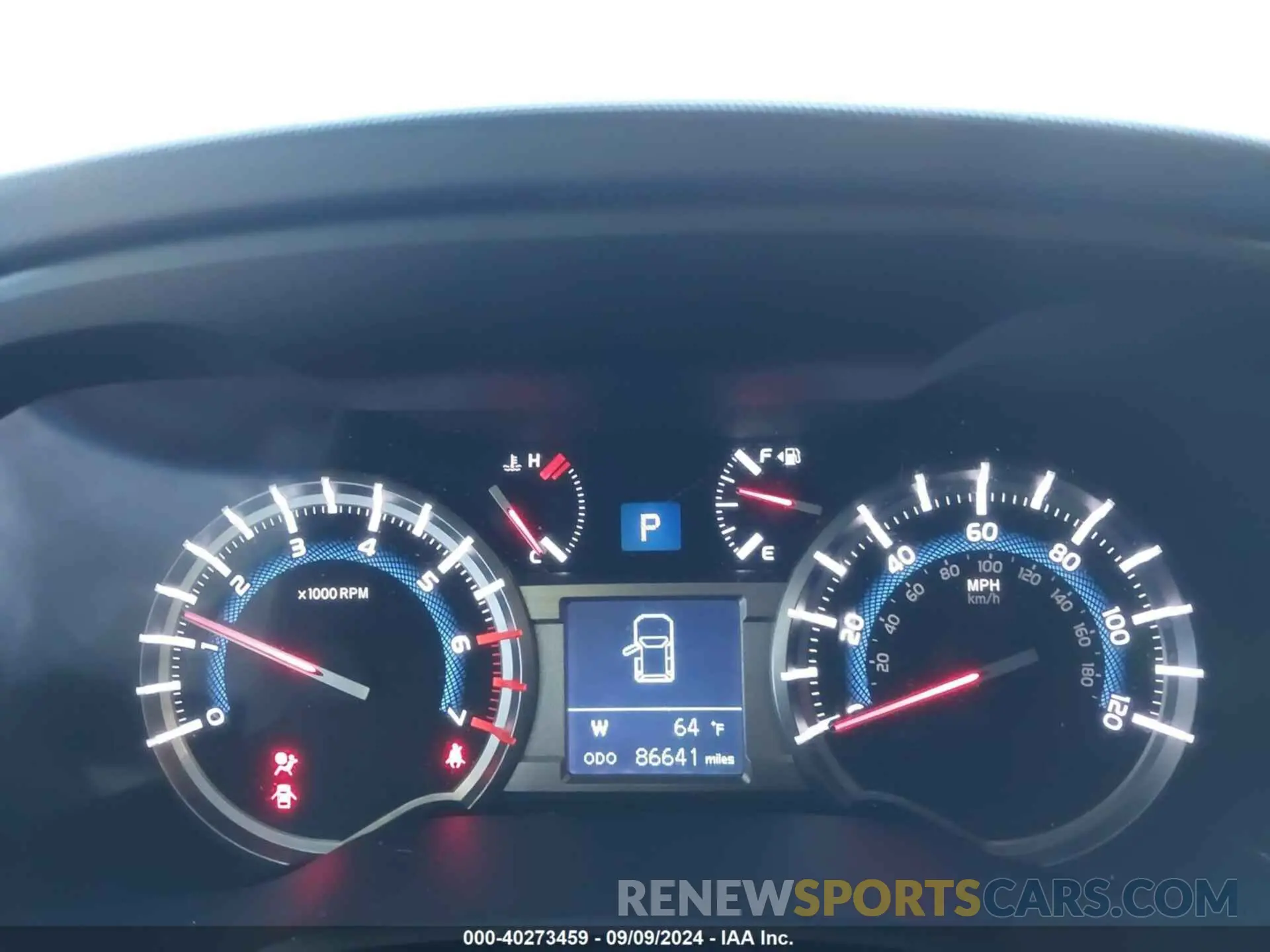 7 Photograph of a damaged car JTEBU5JRXK5701279 TOYOTA 4RUNNER 2019
