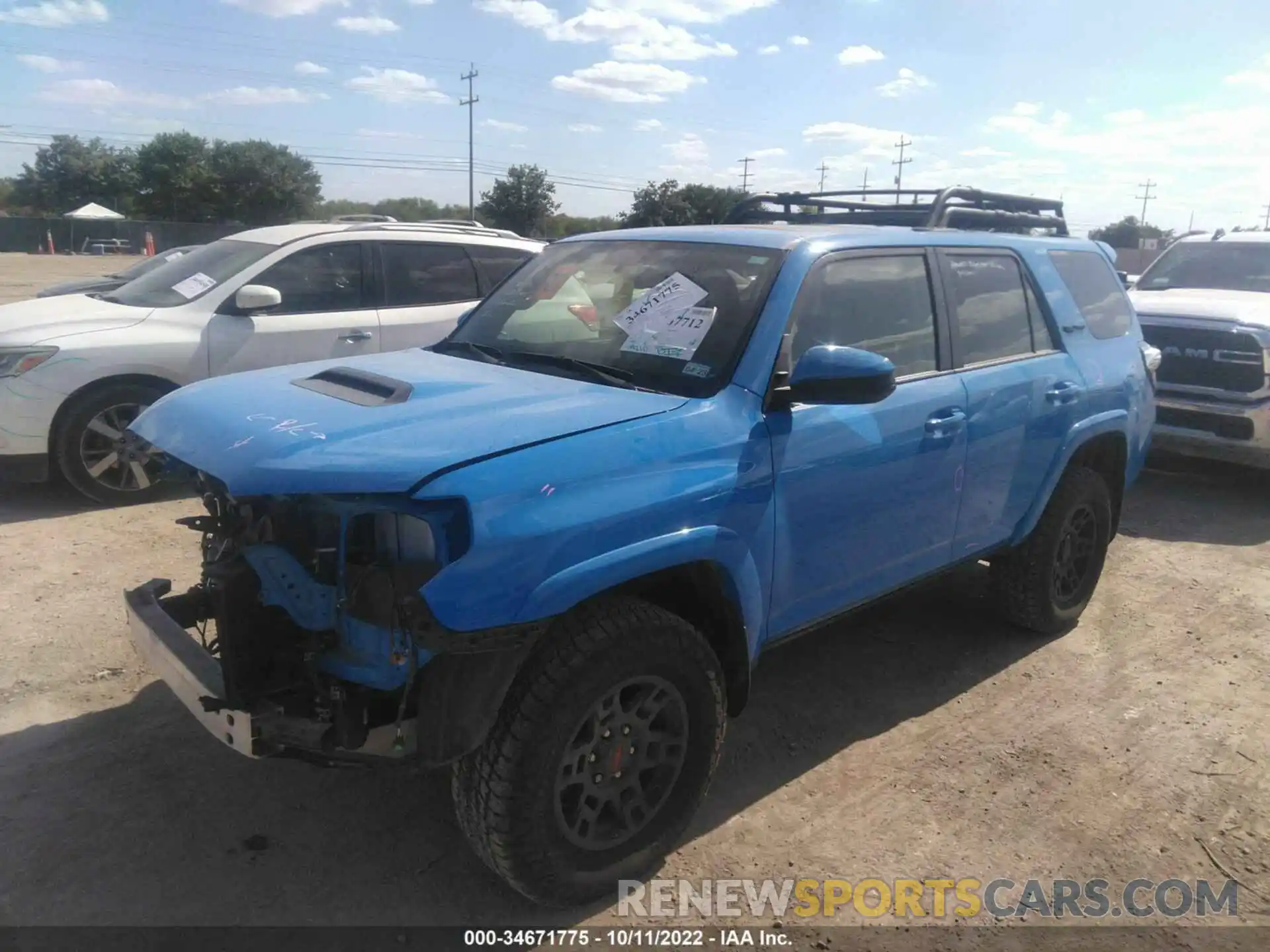 2 Photograph of a damaged car JTEBU5JRXK5710046 TOYOTA 4RUNNER 2019