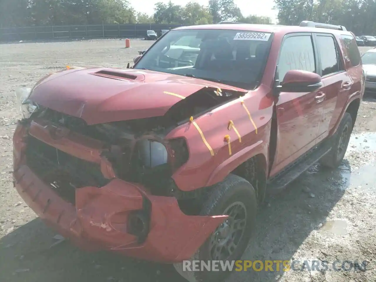 2 Photograph of a damaged car JTEBU5JRXK5713481 TOYOTA 4RUNNER 2019