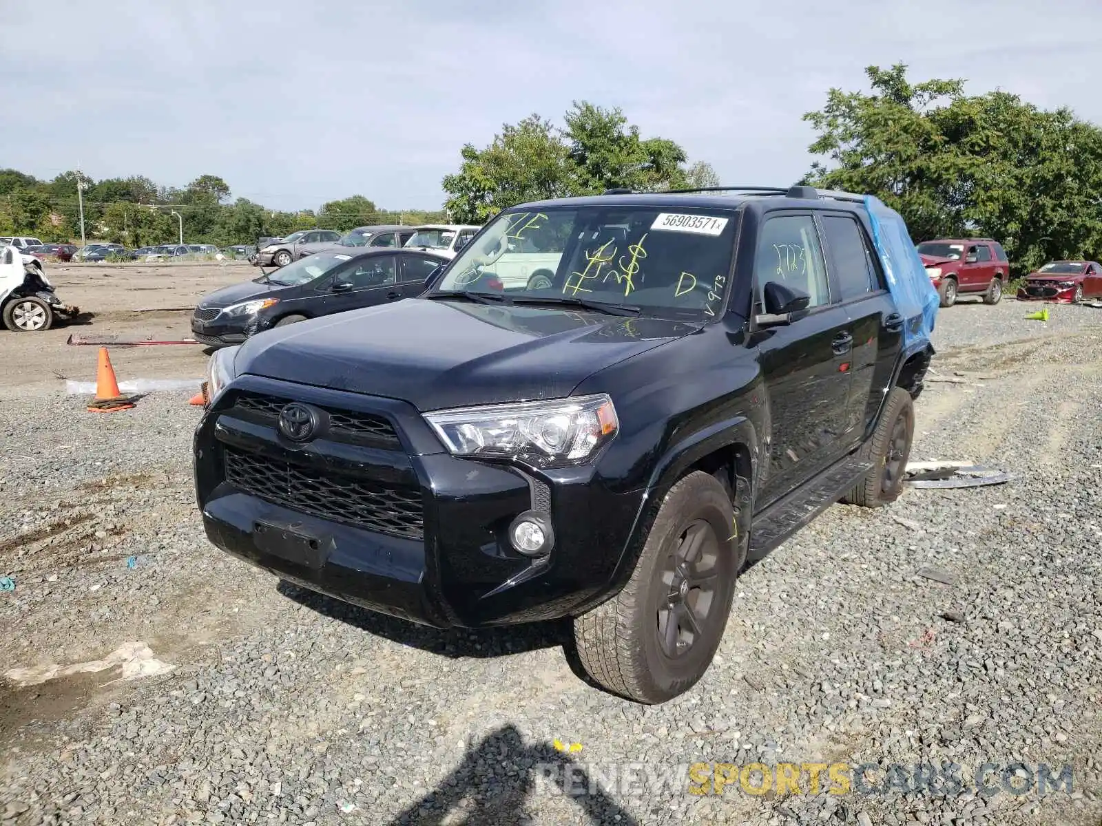 2 Photograph of a damaged car JTEBU5JRXK5719037 TOYOTA 4RUNNER 2019