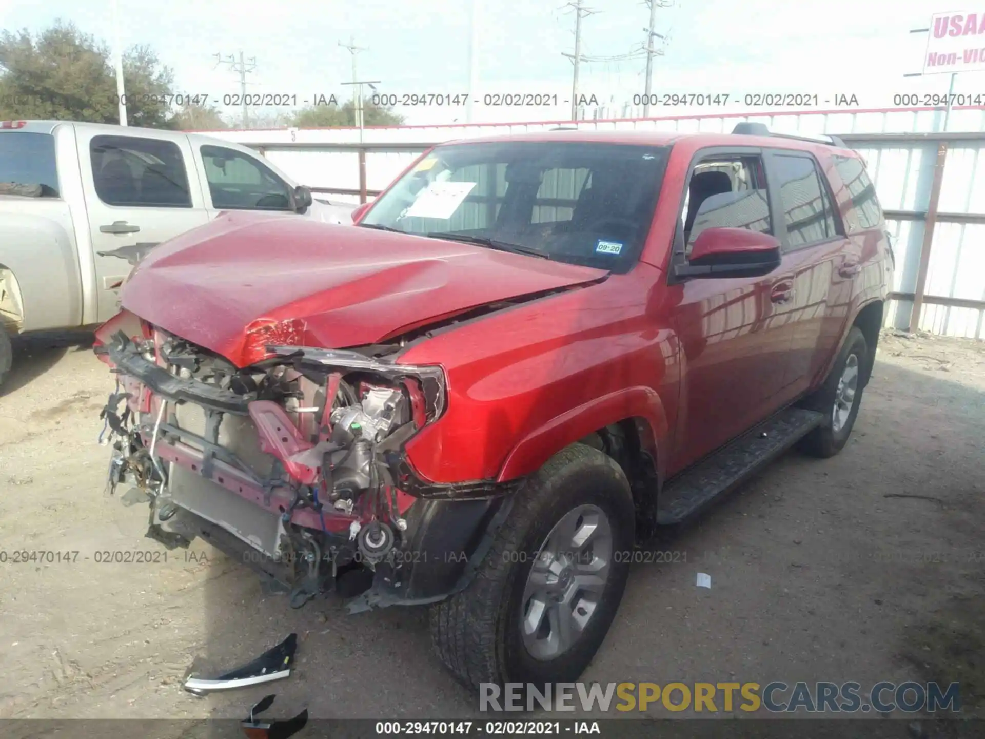 2 Photograph of a damaged car JTEZU5JR0K5192205 TOYOTA 4RUNNER 2019