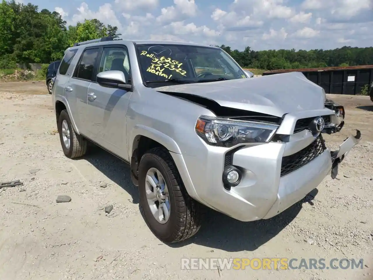 1 Photograph of a damaged car JTEZU5JR0K5196254 TOYOTA 4RUNNER 2019