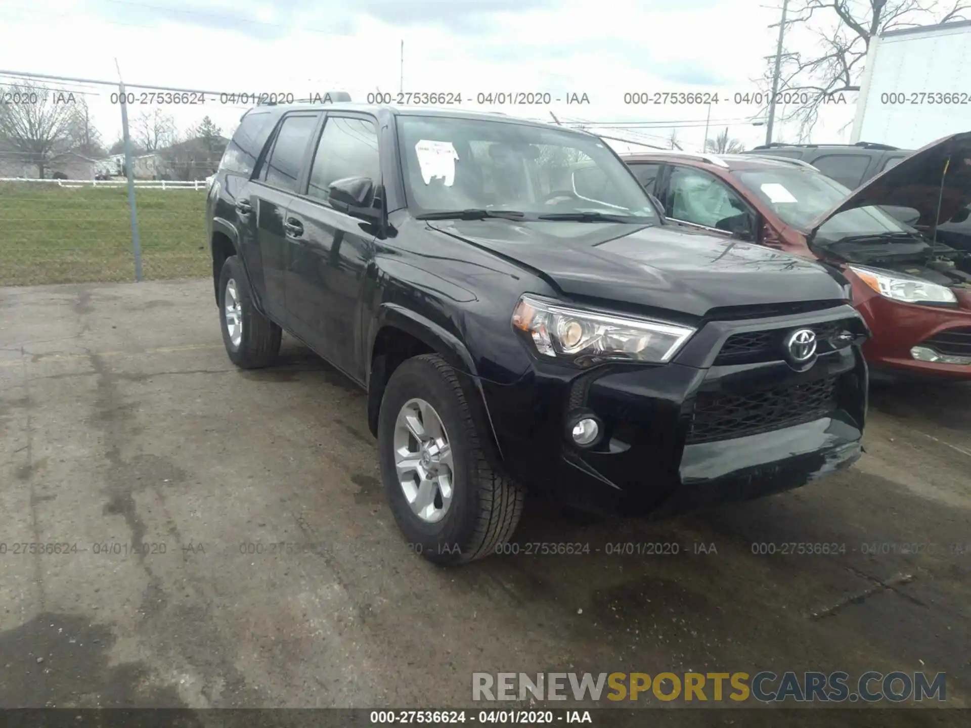 1 Photograph of a damaged car JTEZU5JR0K5197825 TOYOTA 4RUNNER 2019