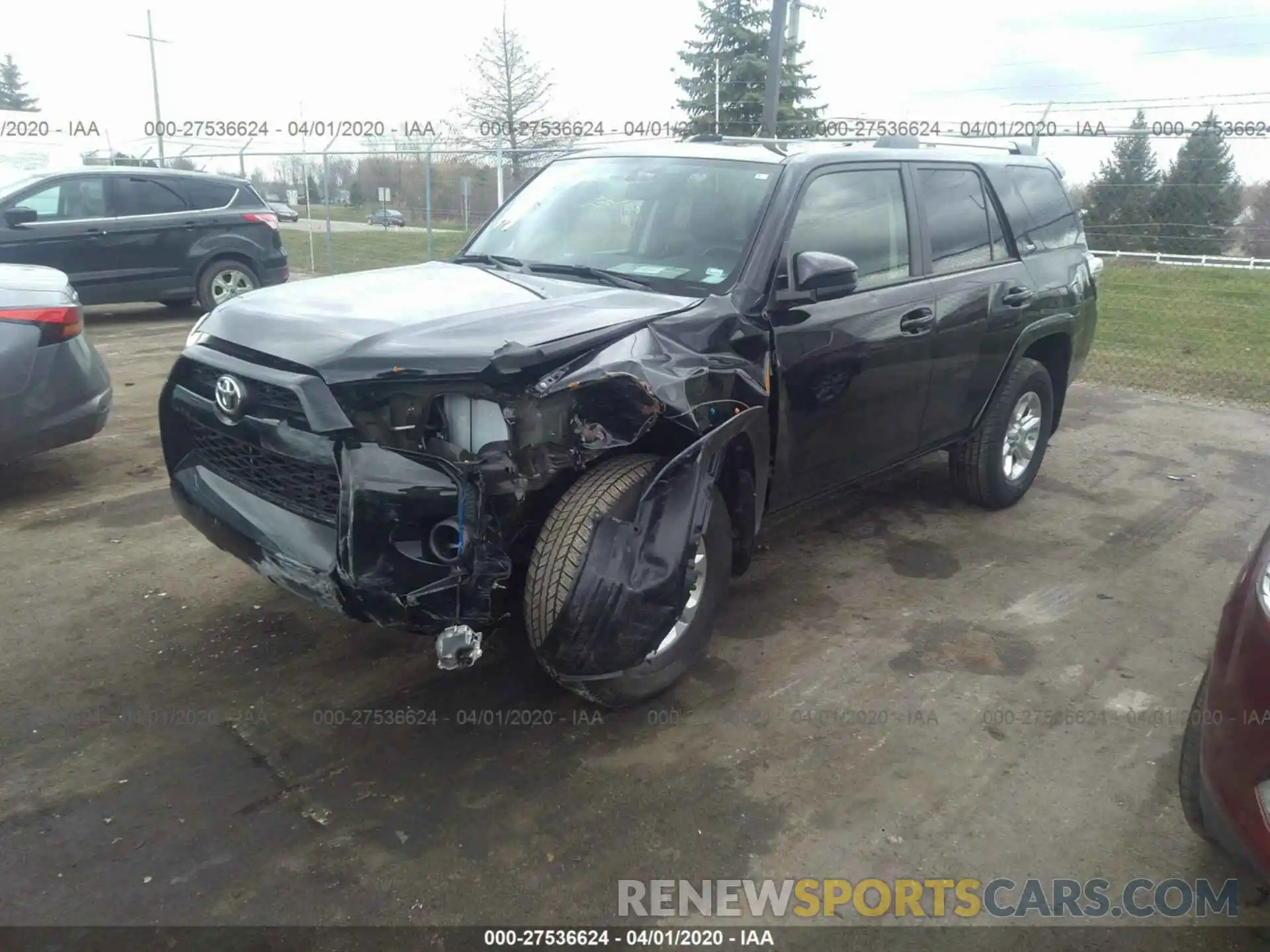 2 Photograph of a damaged car JTEZU5JR0K5197825 TOYOTA 4RUNNER 2019