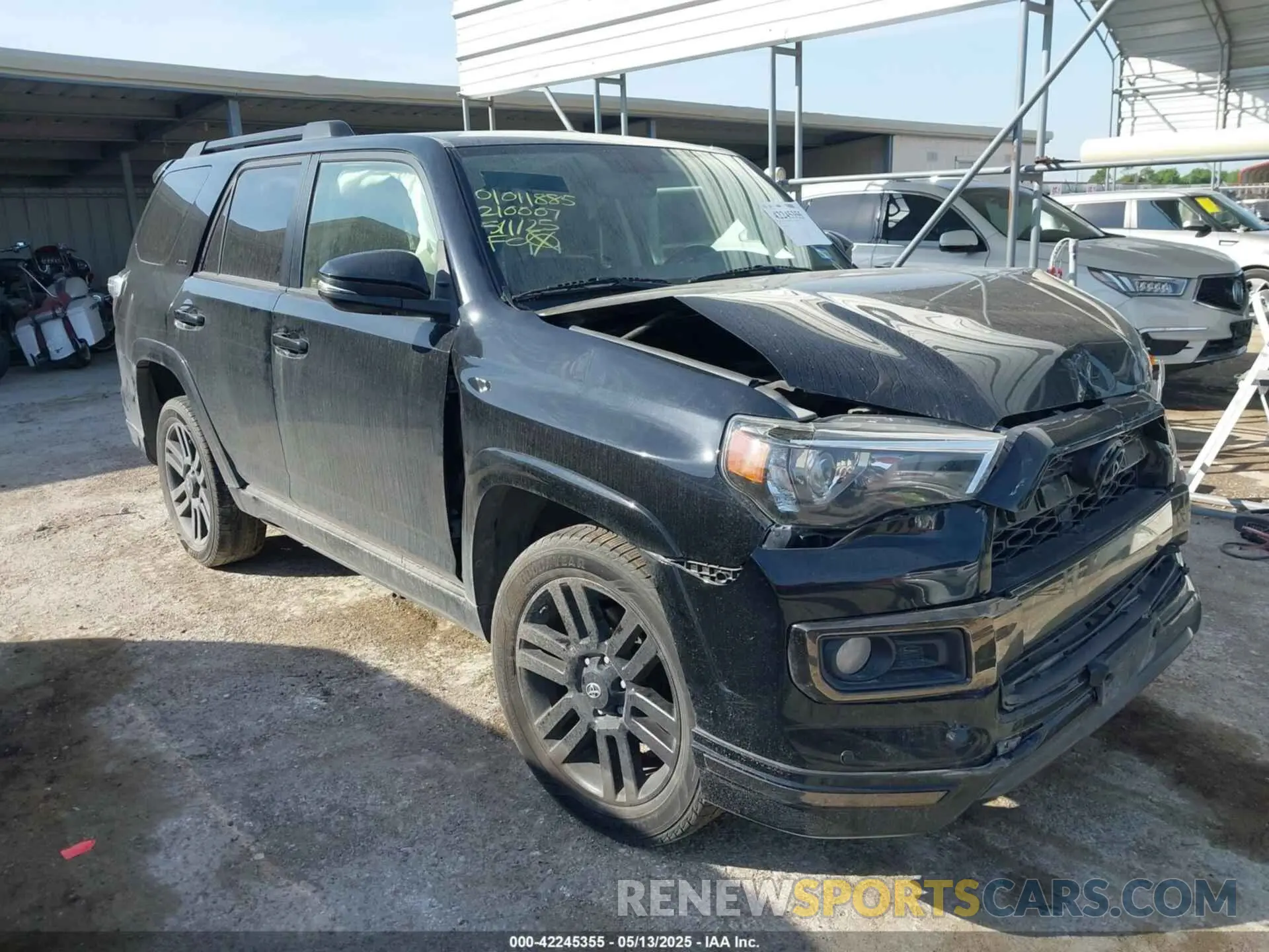 1 Photograph of a damaged car JTEZU5JR0K5210007 TOYOTA 4RUNNER 2019