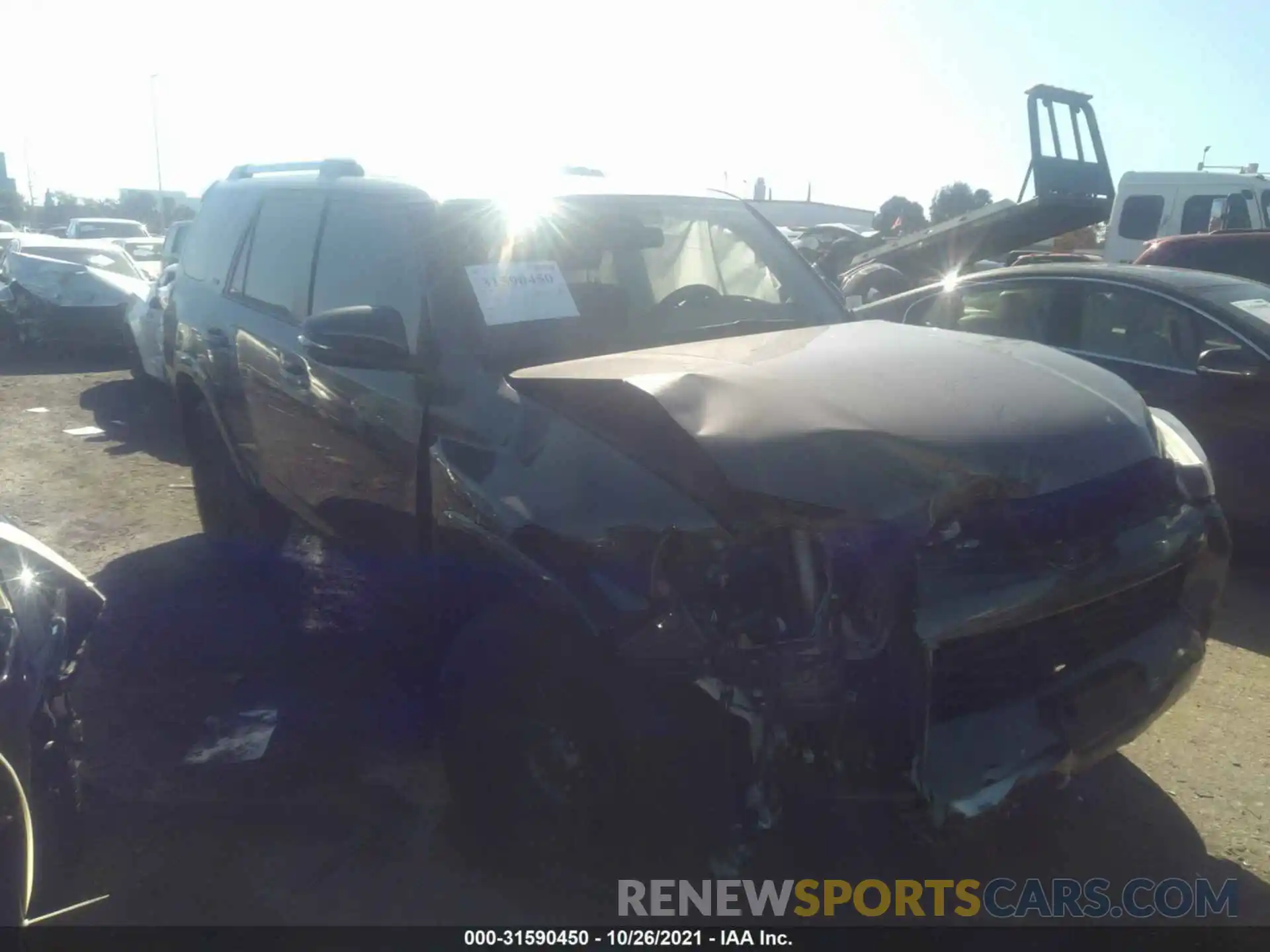 1 Photograph of a damaged car JTEZU5JR1K5212784 TOYOTA 4RUNNER 2019