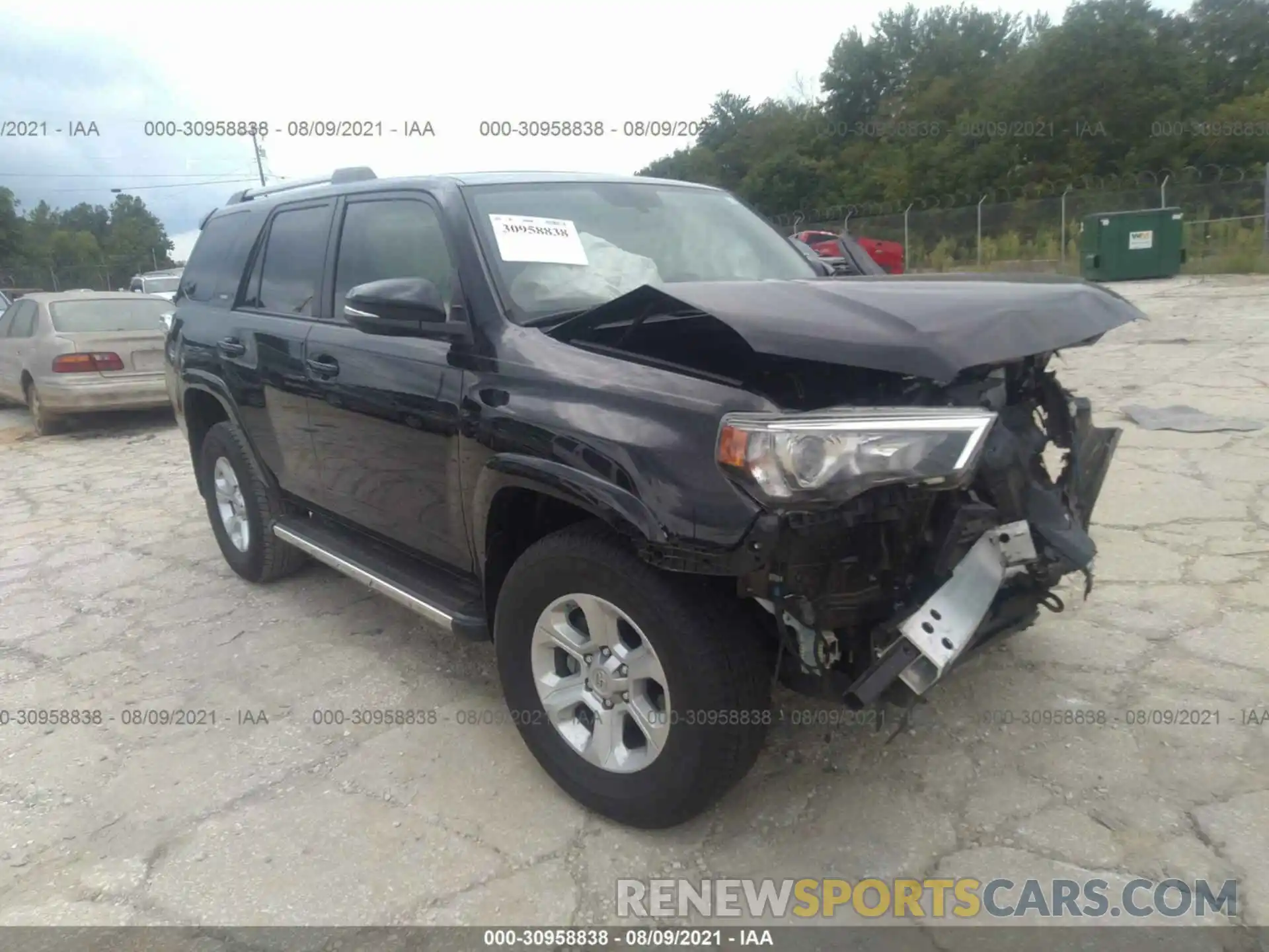 1 Photograph of a damaged car JTEZU5JR2K5207027 TOYOTA 4RUNNER 2019