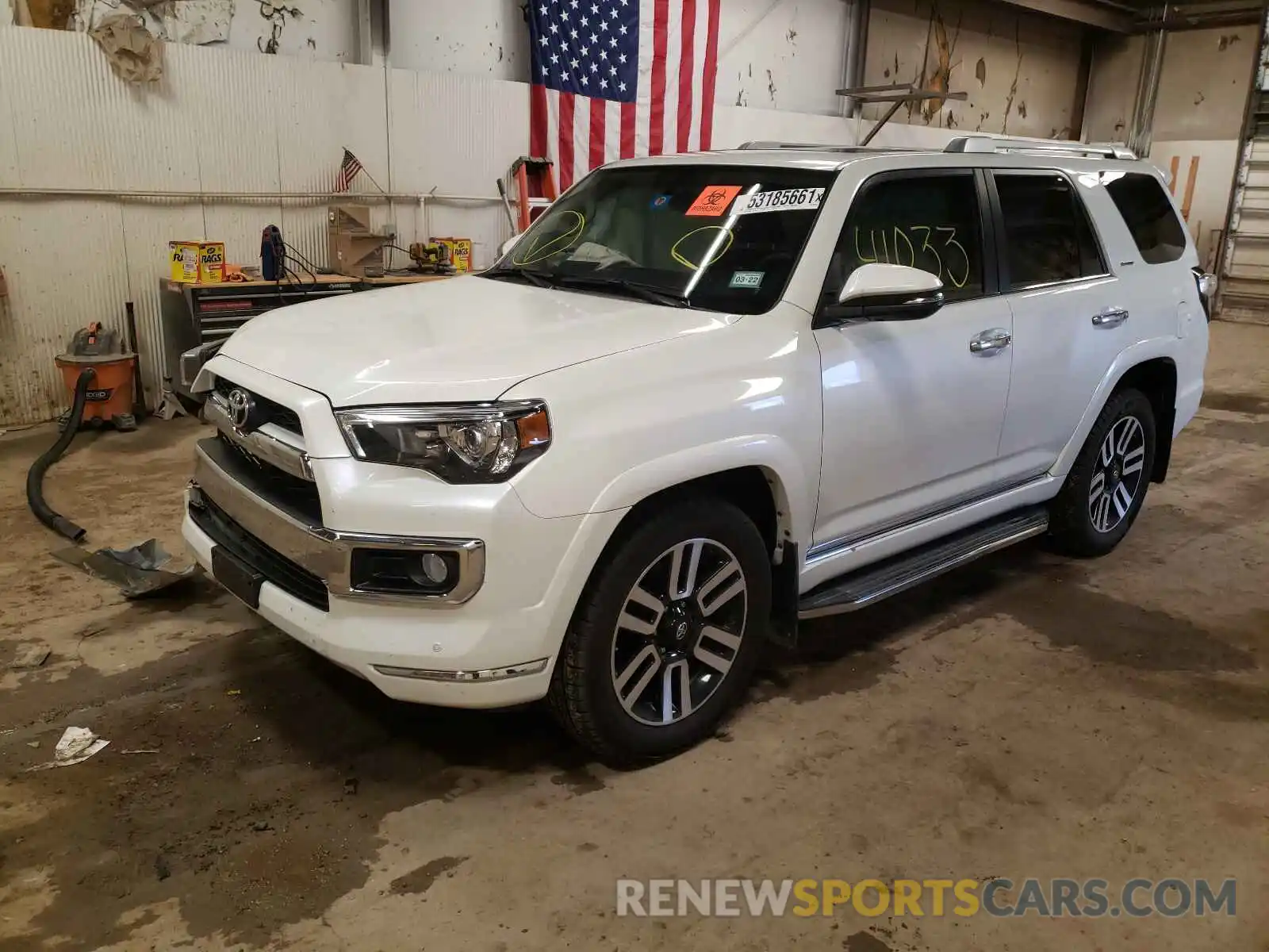 2 Photograph of a damaged car JTEZU5JR2K5207609 TOYOTA 4RUNNER 2019