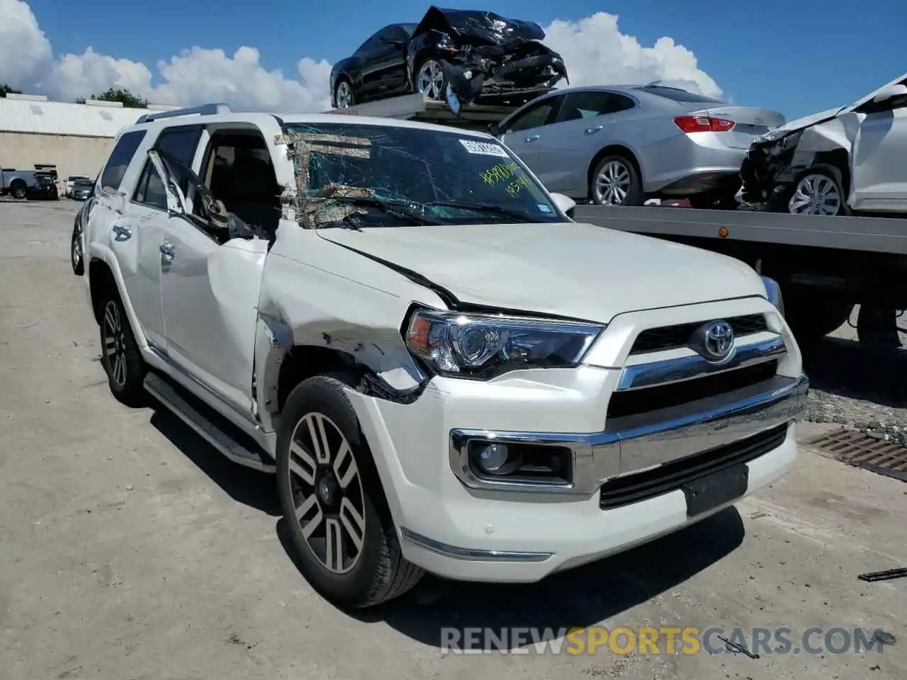 1 Photograph of a damaged car JTEZU5JR3K5195146 TOYOTA 4RUNNER 2019