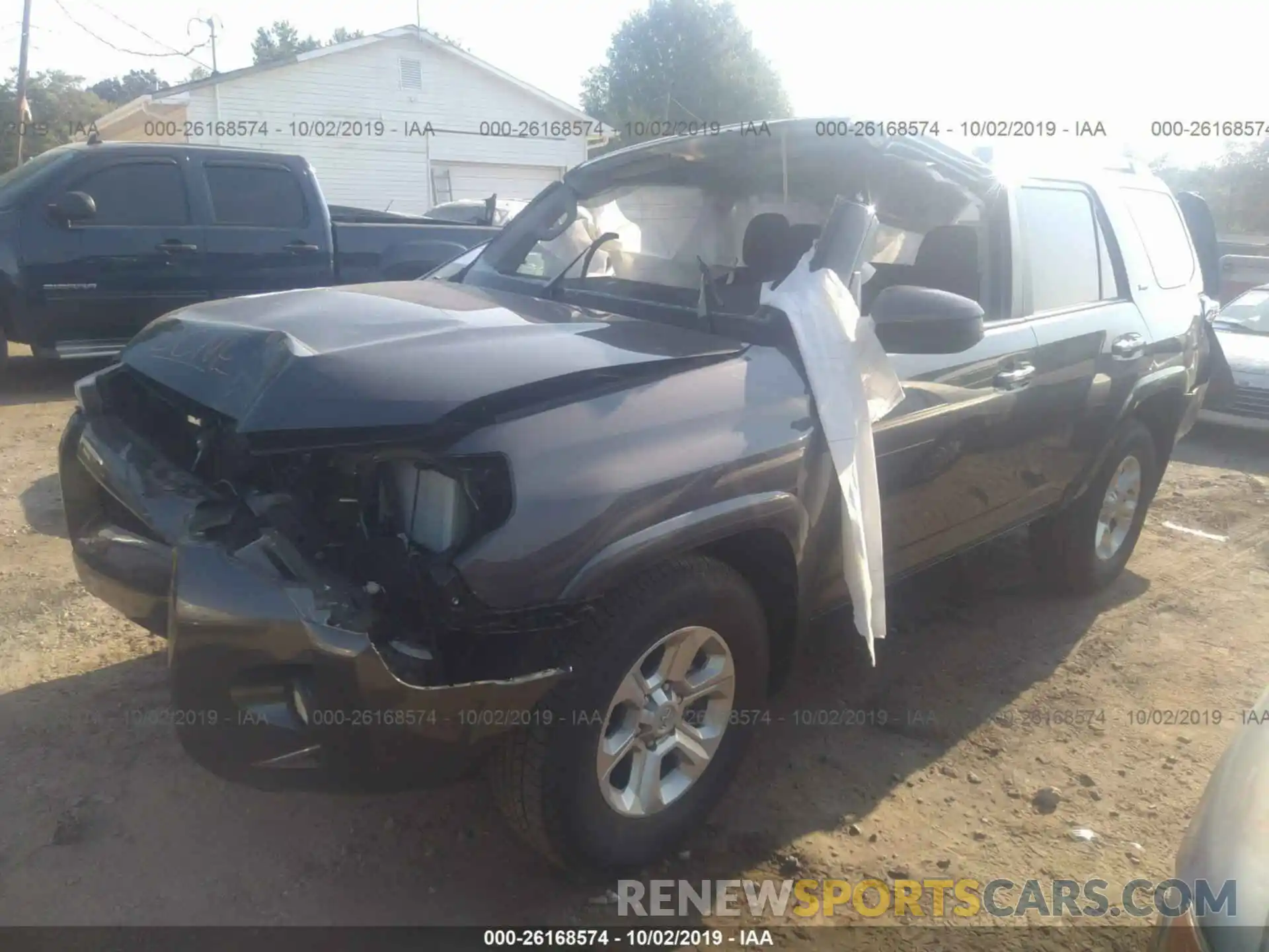 2 Photograph of a damaged car JTEZU5JR3K5201799 TOYOTA 4RUNNER 2019