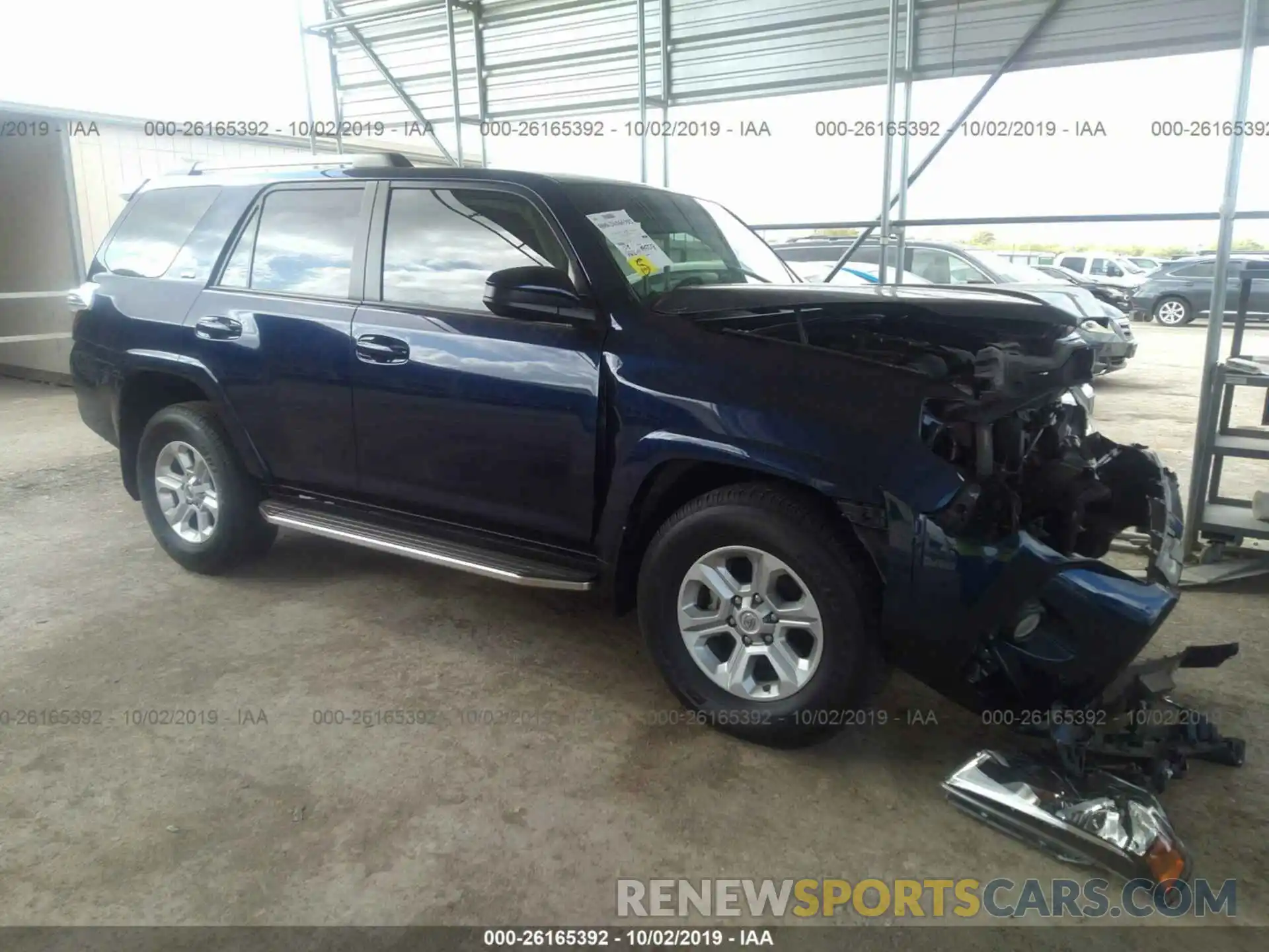 1 Photograph of a damaged car JTEZU5JR3K5203682 TOYOTA 4RUNNER 2019