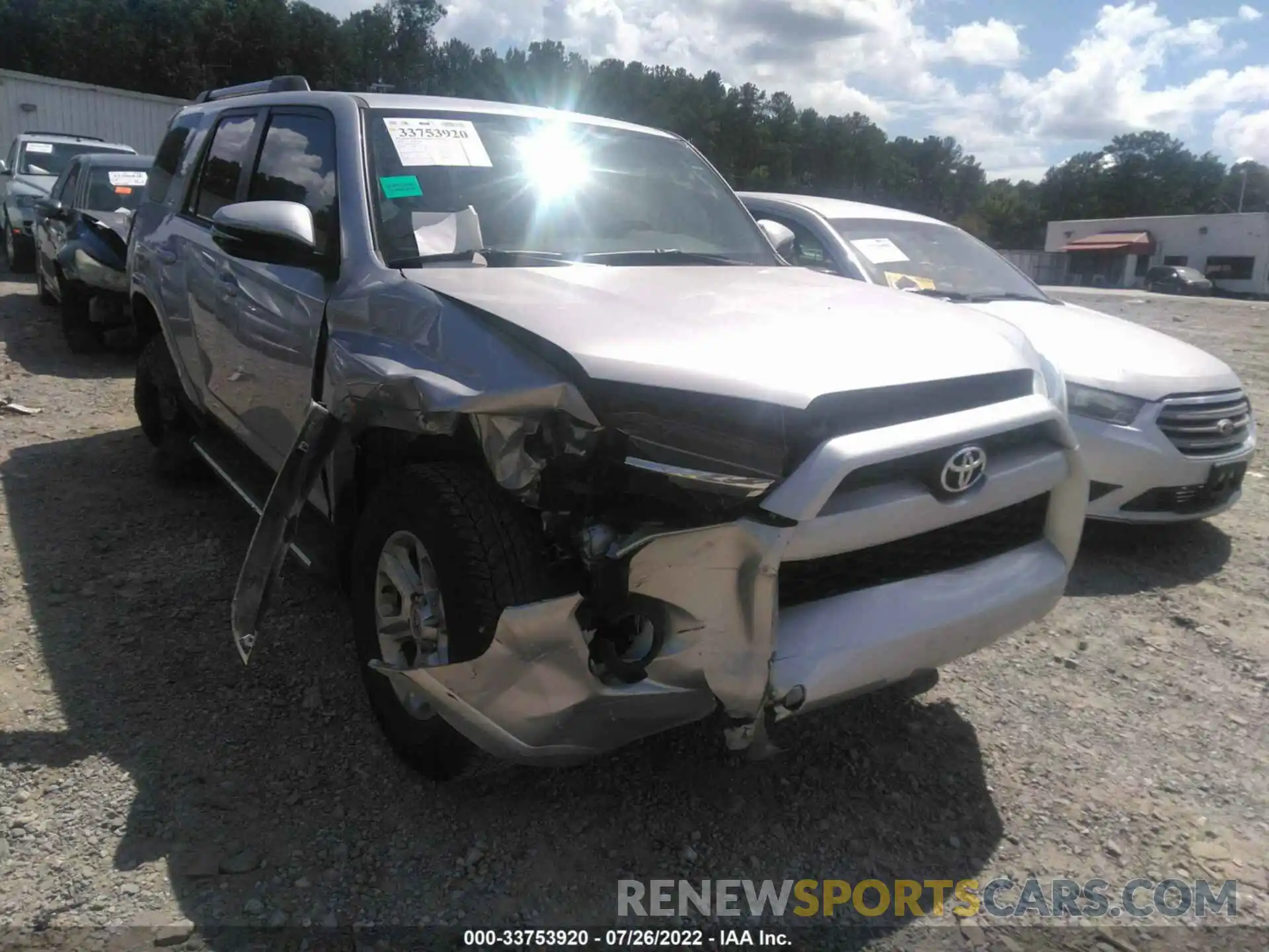 1 Photograph of a damaged car JTEZU5JR3K5210115 TOYOTA 4RUNNER 2019