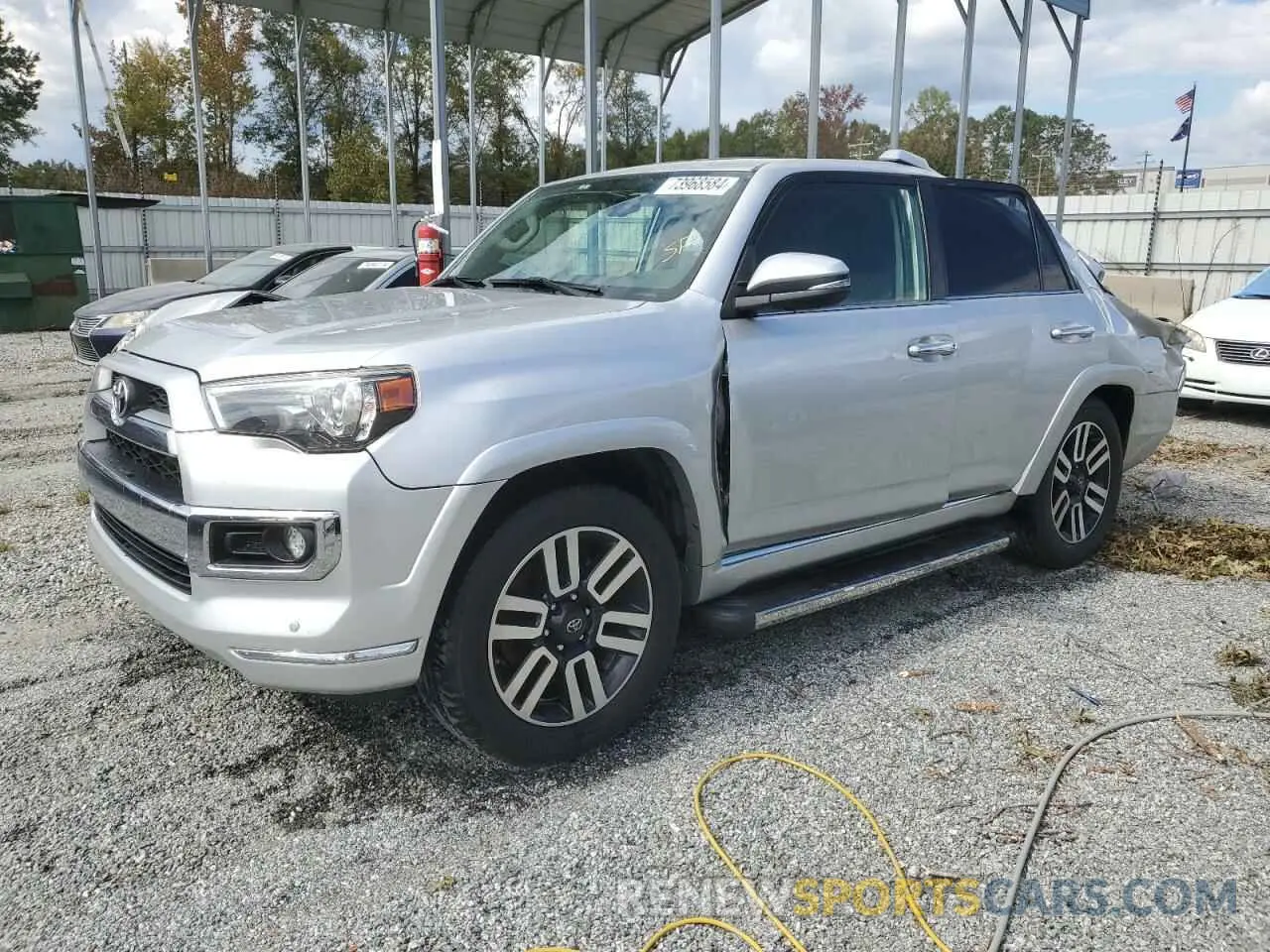 1 Photograph of a damaged car JTEZU5JR4K5209636 TOYOTA 4RUNNER 2019