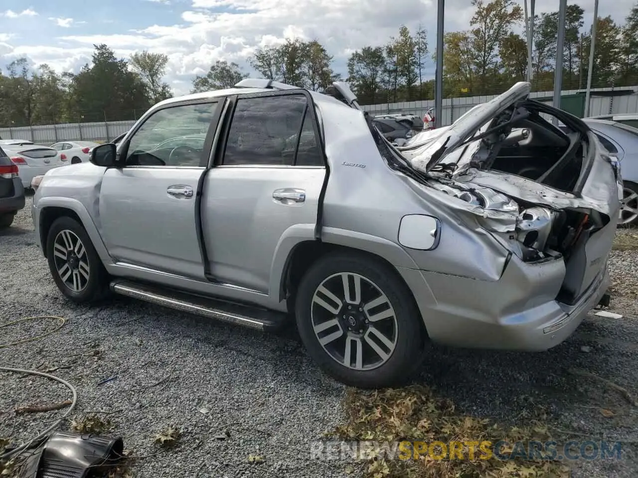 2 Photograph of a damaged car JTEZU5JR4K5209636 TOYOTA 4RUNNER 2019