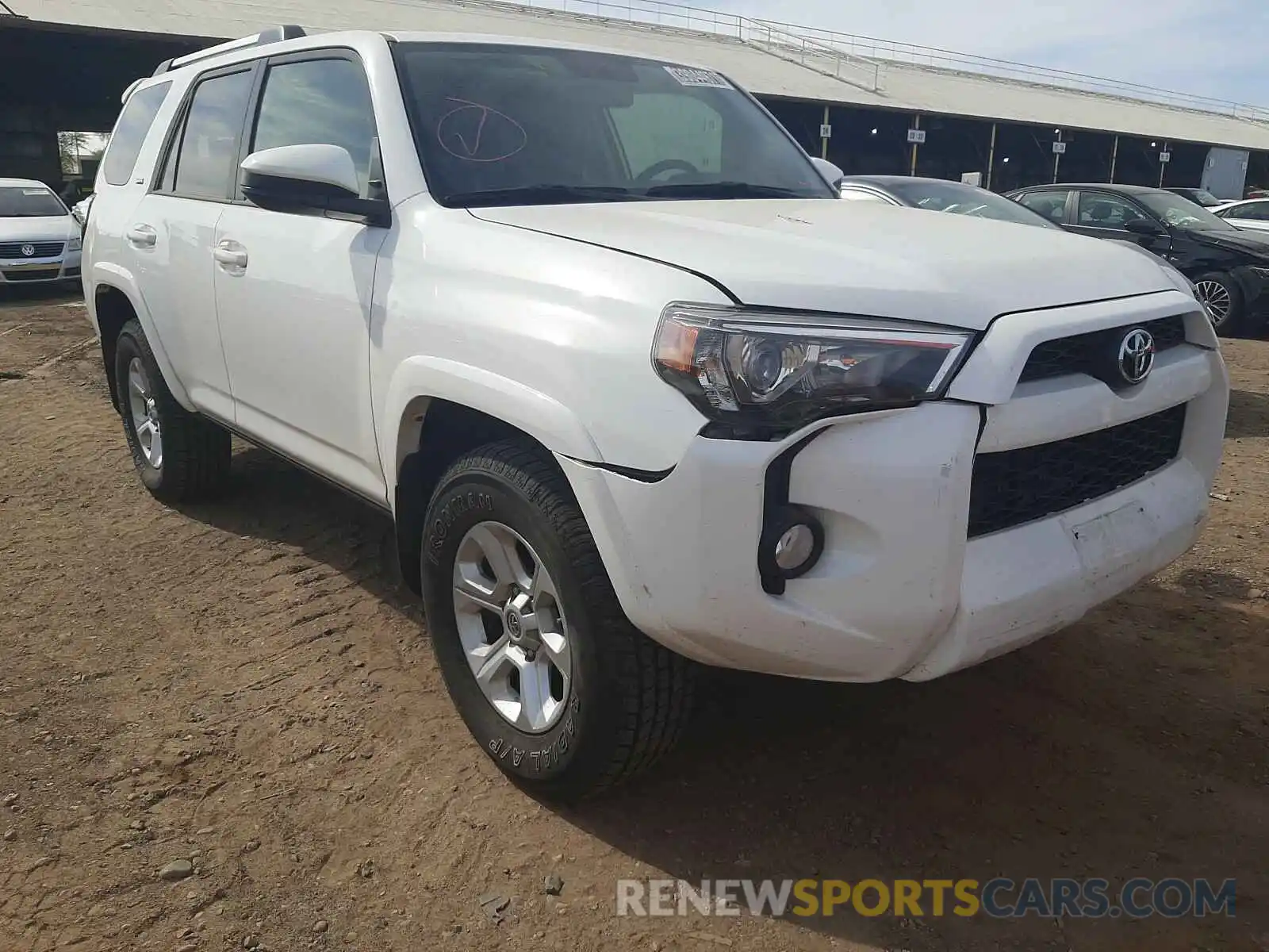 1 Photograph of a damaged car JTEZU5JR4K5210186 TOYOTA 4RUNNER 2019