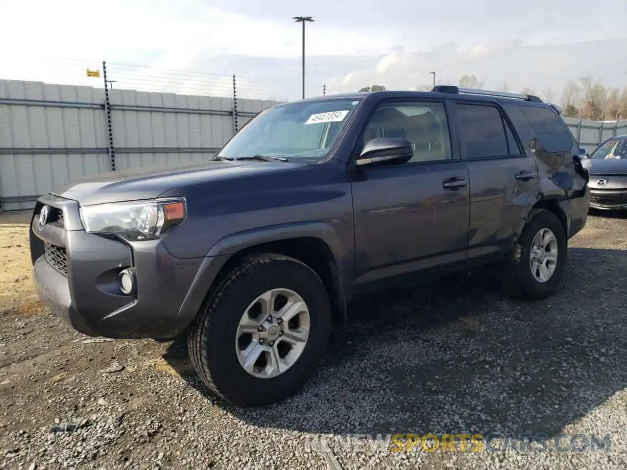 1 Photograph of a damaged car JTEZU5JR6K5202316 TOYOTA 4RUNNER 2019