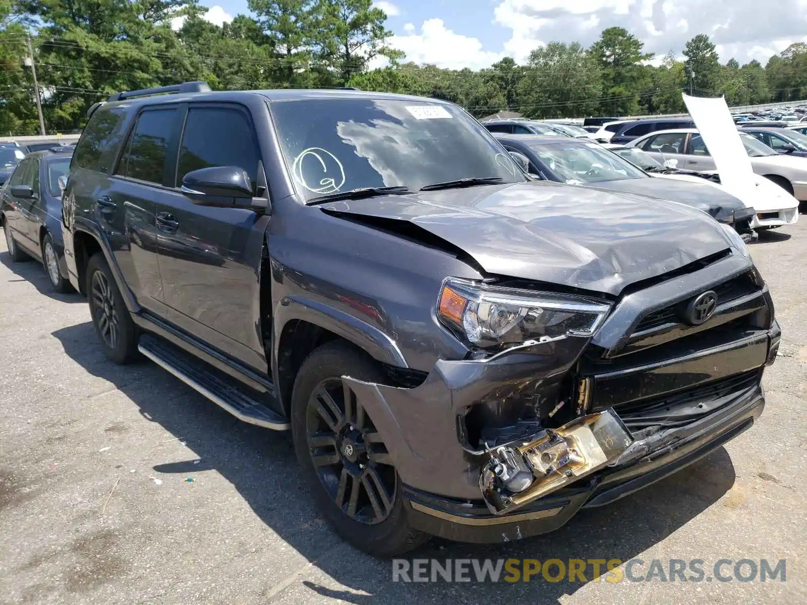 1 Photograph of a damaged car JTEZU5JR6K5207953 TOYOTA 4RUNNER 2019