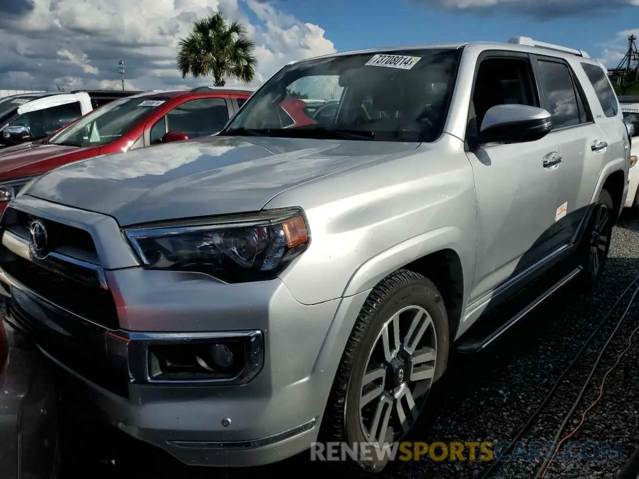 1 Photograph of a damaged car JTEZU5JR7K5204236 TOYOTA 4RUNNER 2019