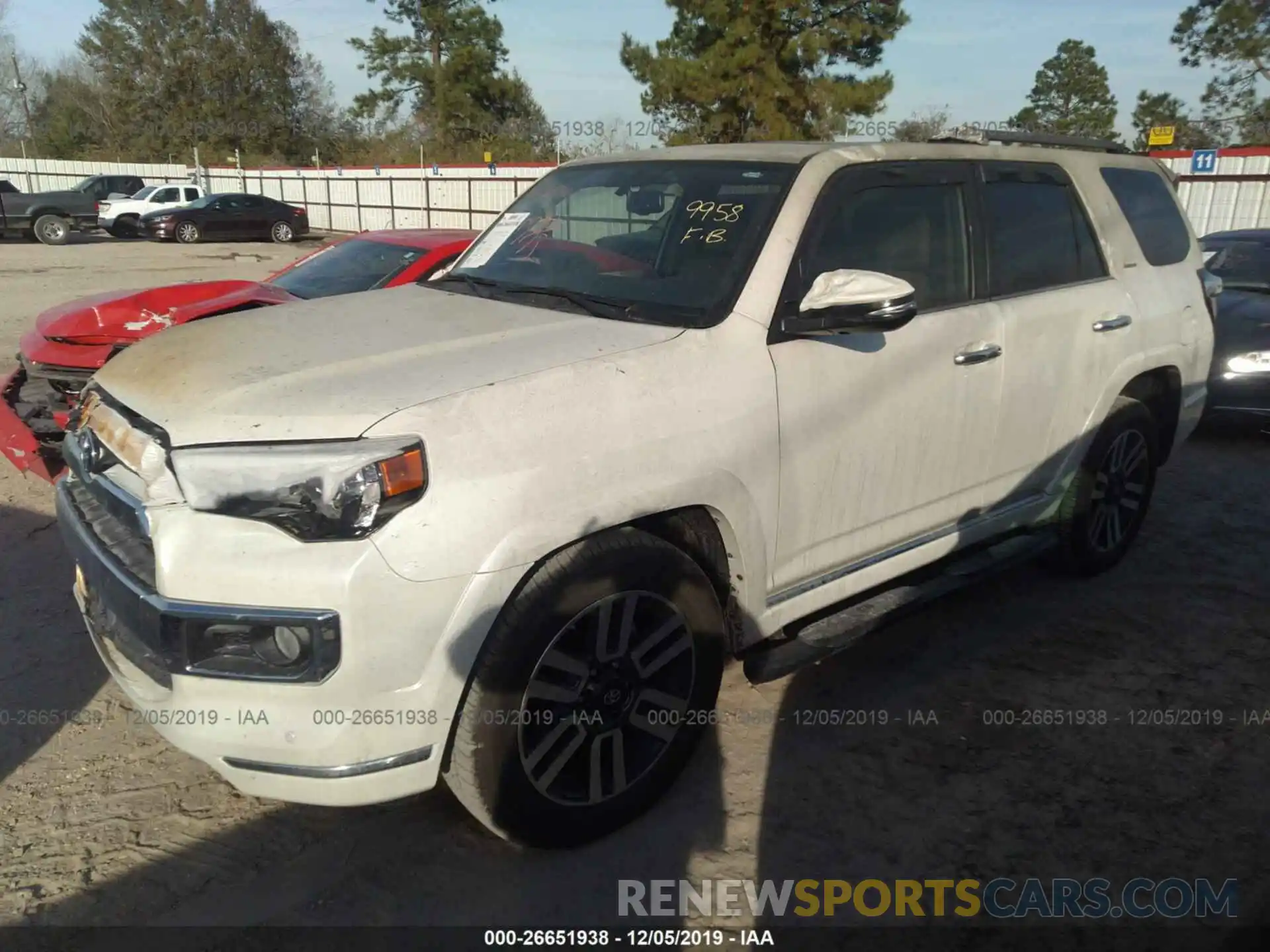 2 Photograph of a damaged car JTEZU5JR7K5205645 TOYOTA 4RUNNER 2019