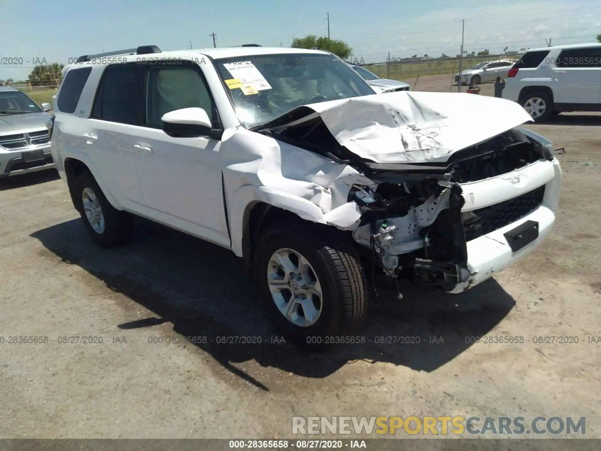 1 Photograph of a damaged car JTEZU5JR7K5212370 TOYOTA 4RUNNER 2019